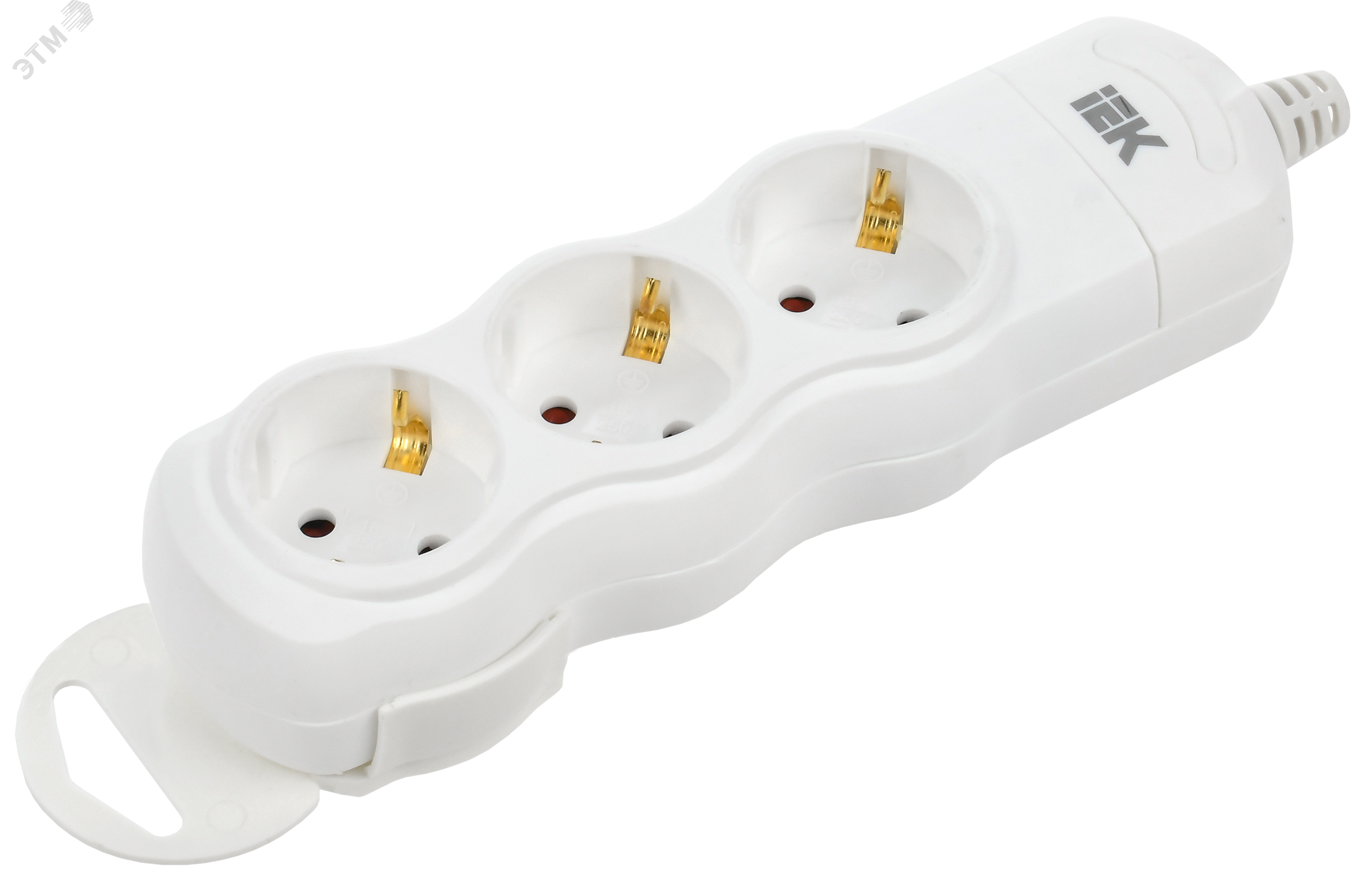 Изображение товара Розетка переносная разборная IEK РПр03 на 3 места