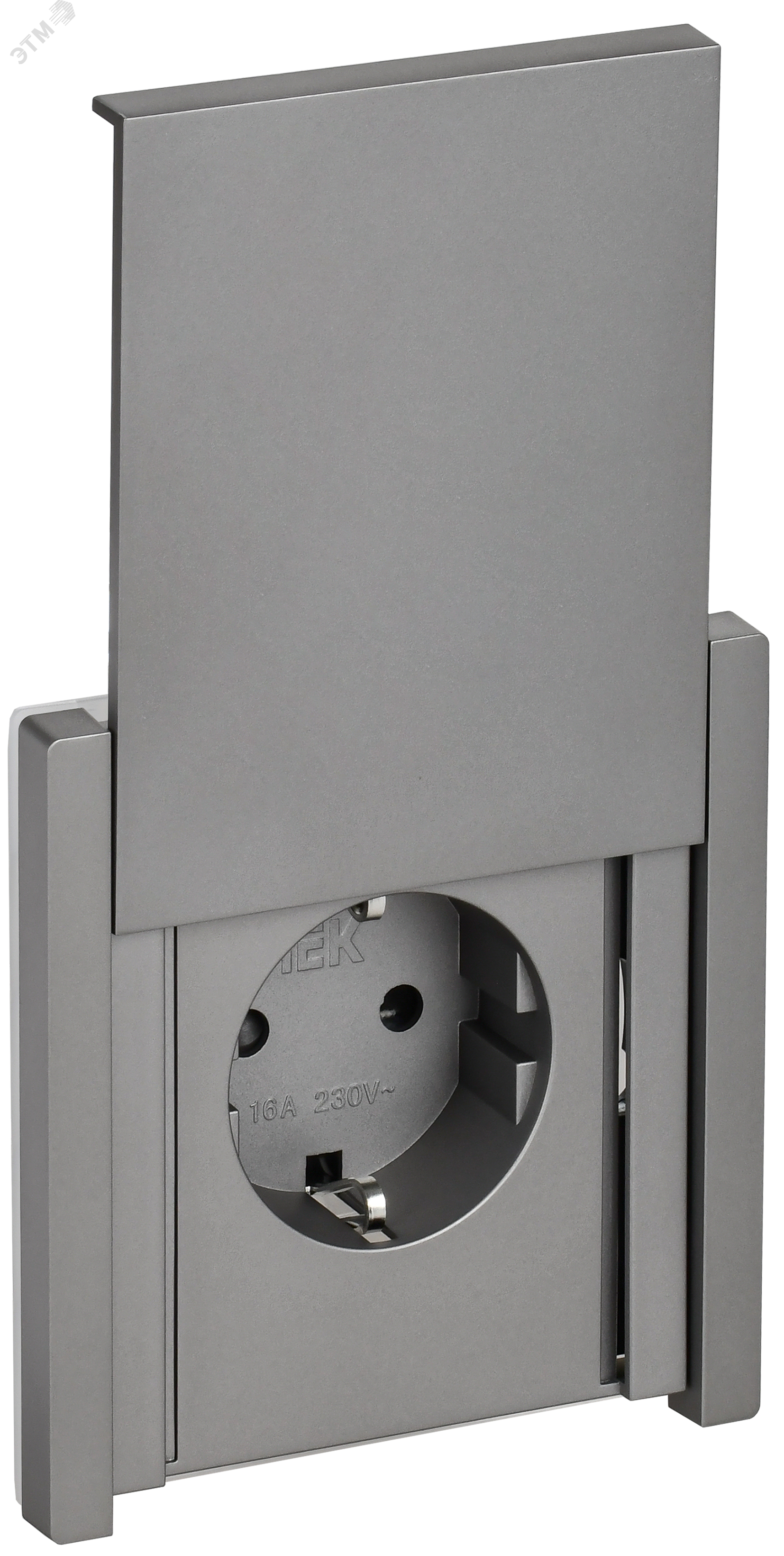 Изображение товара Розетка 1-местная с заземлением IP44 IEK FP521 для влажных помещений