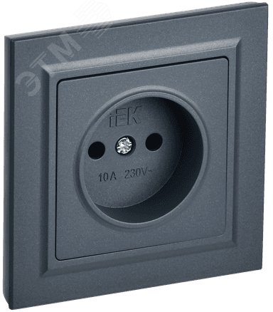 Изображение товара Розетка 1 пост без заземления серия BRITE IEK 10А зеленый синий