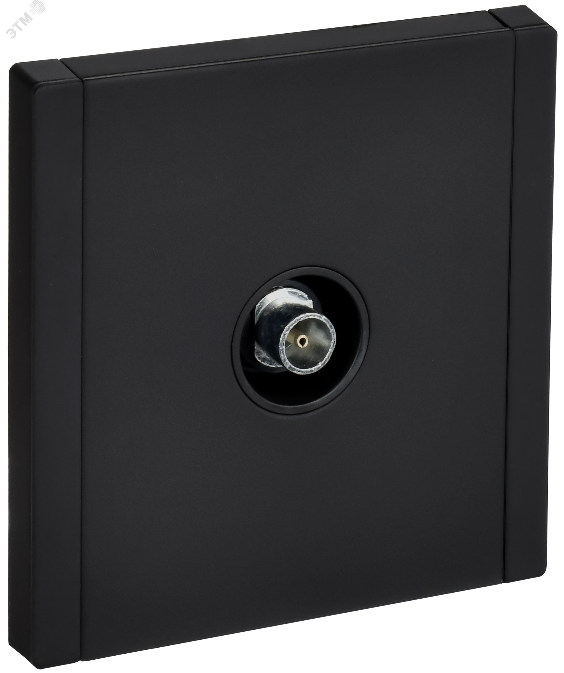 Изображение товара Розетка TV оконечная FORTE&PIANO FP128M металл черный IEK премиум класс