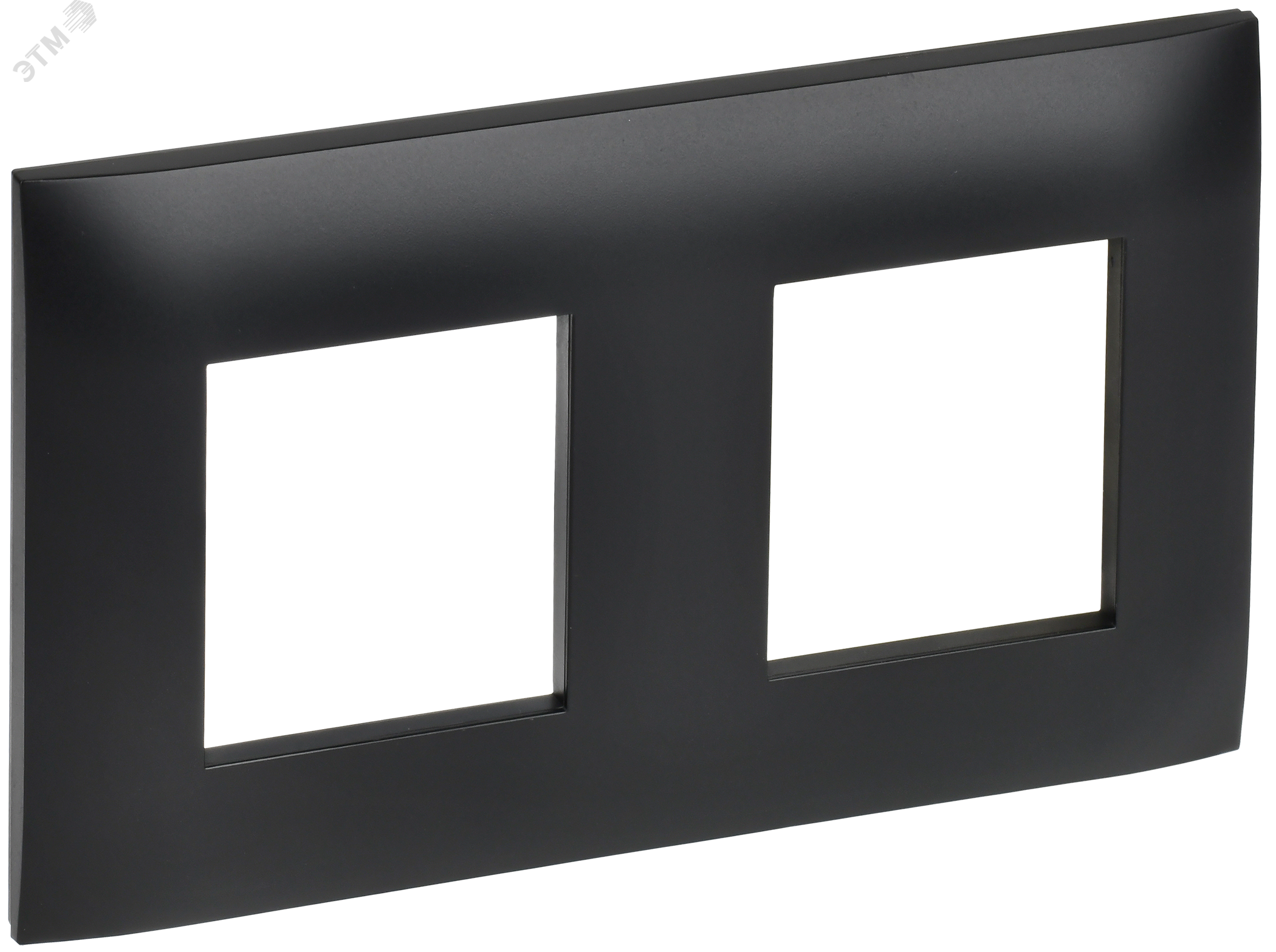 Изображение товара Рамка 2-местная SKANDY SK-F02Bl черная высококачественная универсальная