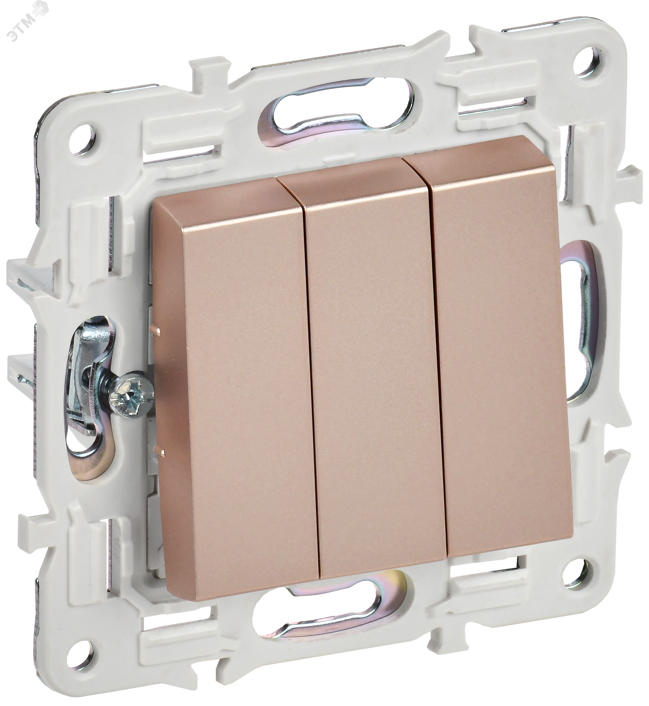 Изображение товара Выключатель 3-клавишный SKANDY SK-V11Sa IEK с подсветкой 220В