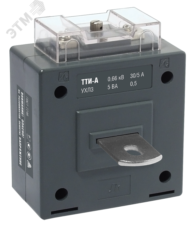 Изображение товара Трансформатор тока ТТИ-А 200/5А 5ВА класс 0,5S МПИ08 IEK (шт)