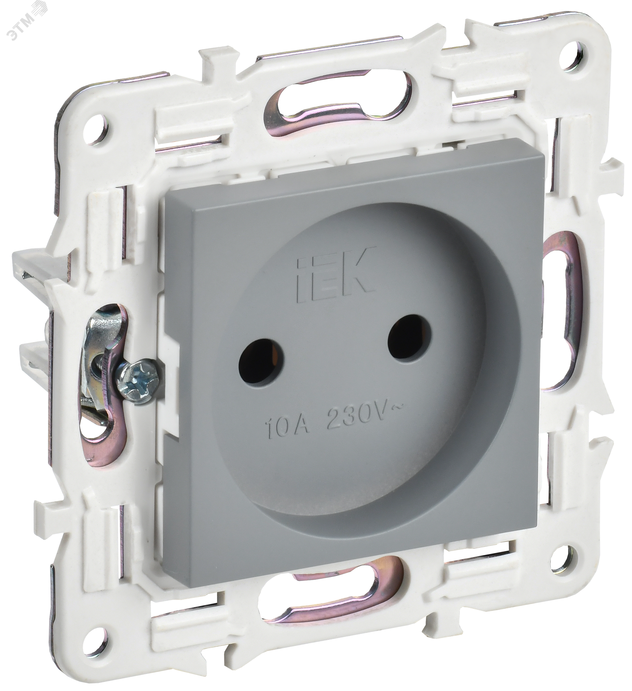 Изображение товара Розетка без заземления SKANDY 10А IP44 с пластиковым корпусом IEK