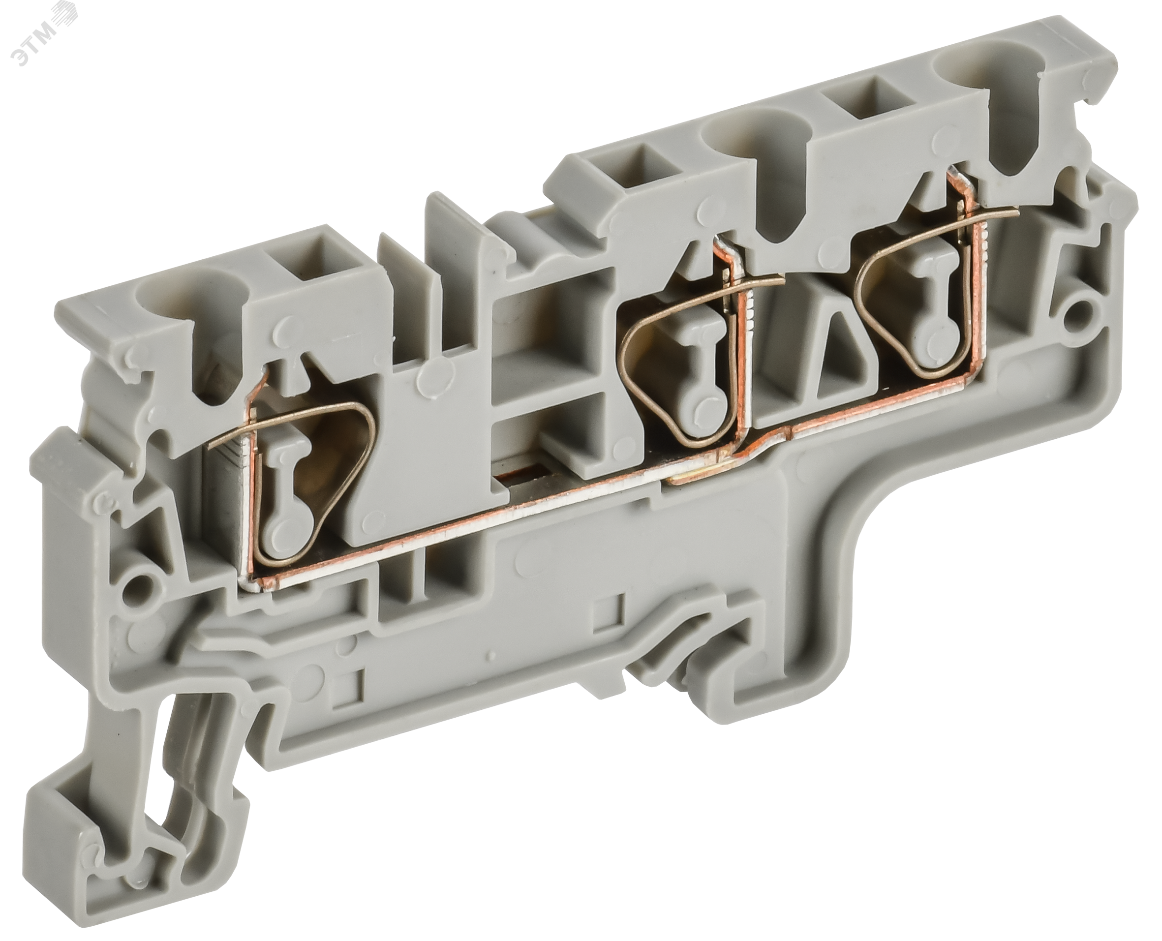 Изображение товара Пружинная клемма CX4-3 для проводов 0.2-4 мм2 IEK, серый
