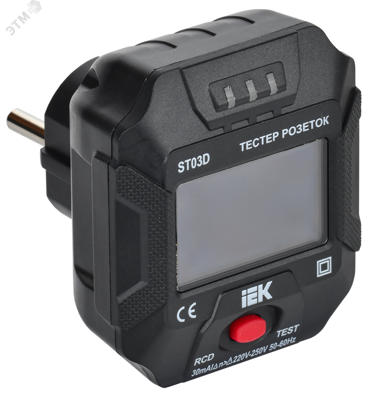 Изображение товара Тестер розеток ST03D ARMA2L 5 с ЖК-дисплеем для проверки монтажа