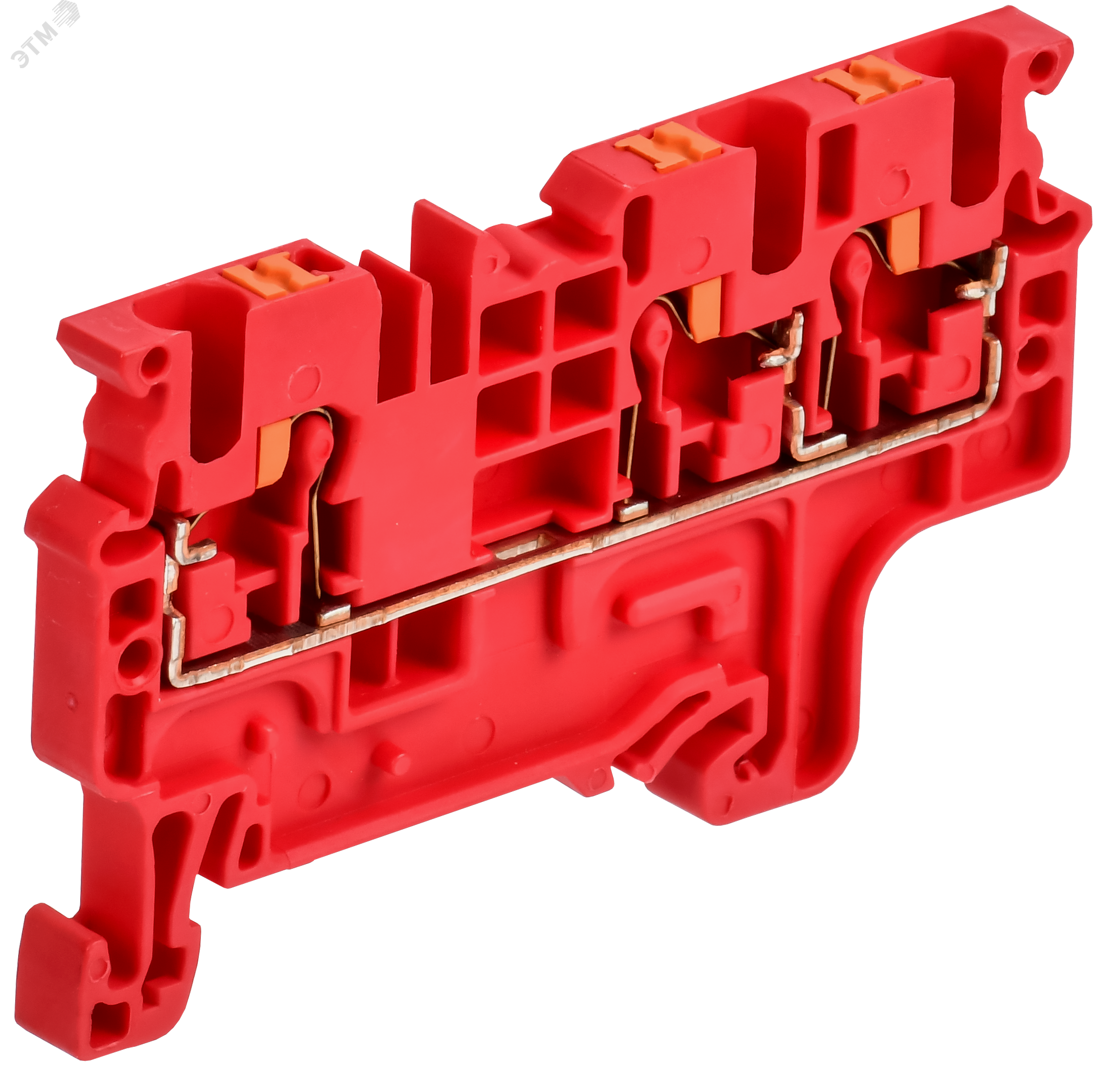 Изображение товара Клемма пружинная Push In серии CP IEK 3 вывода 2,5мм2 красная