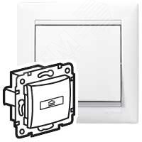 Изображение товара Выключатель карточный без задержки выключения 10А белый VALENA (шт)