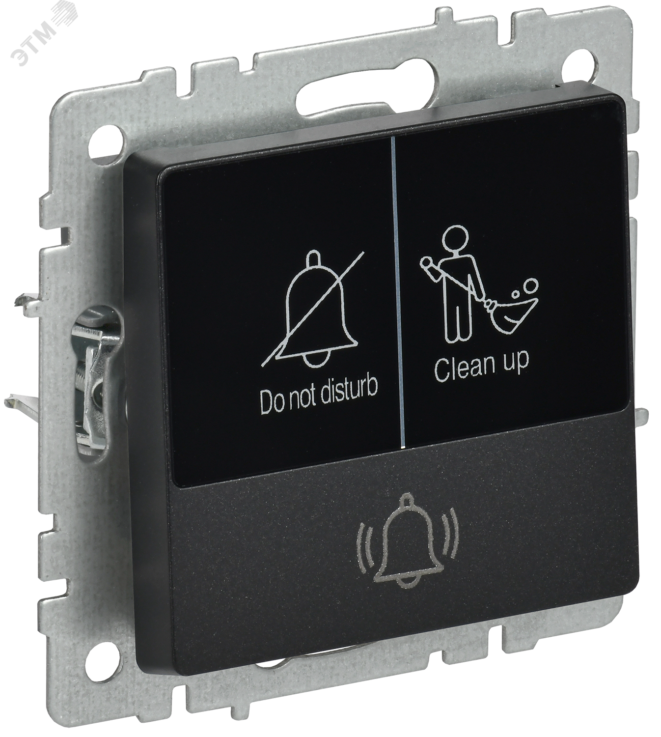 Изображение товара Кнопка звонка с индикацией для отелей и жилых помещений IEK BRITE Чёрная