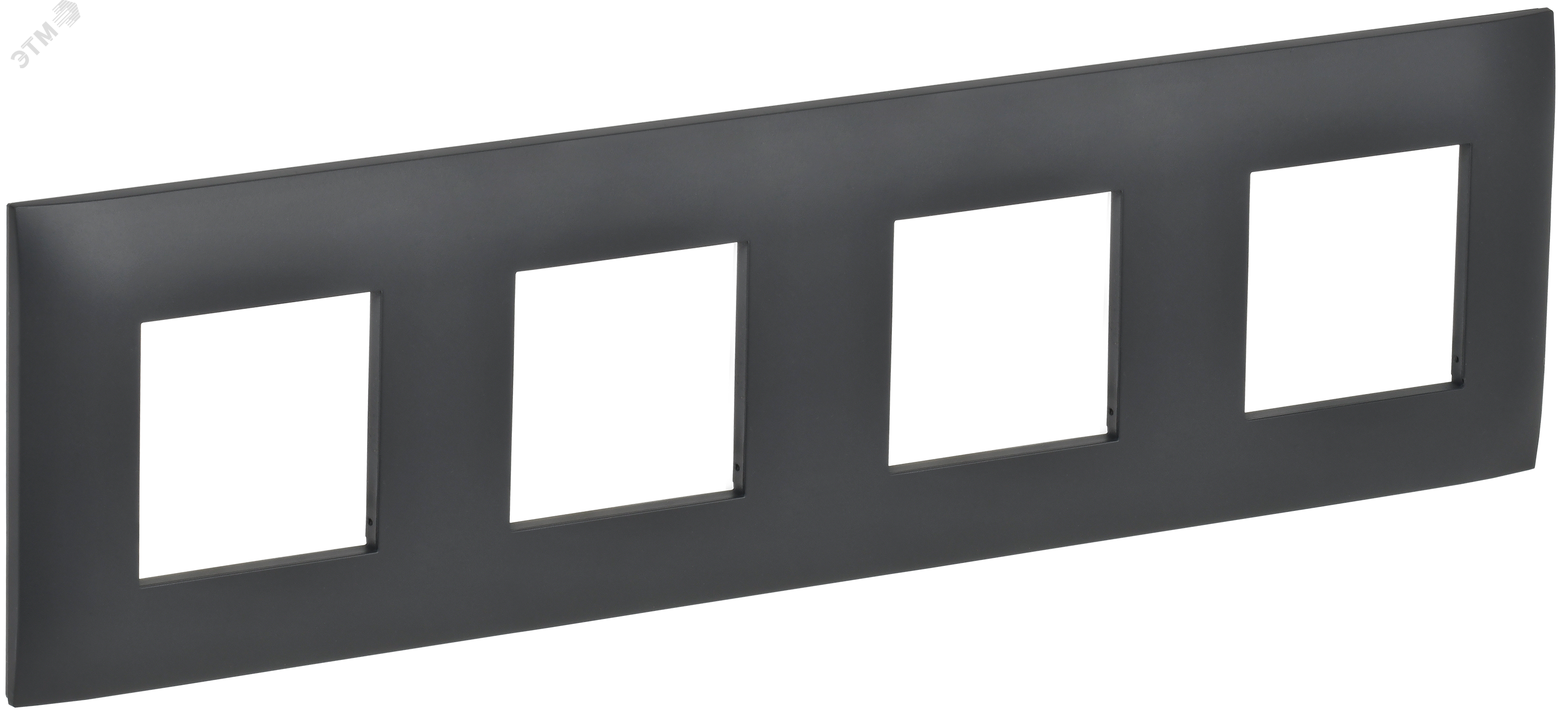 Изображение товара SKANDY Рамка 4-местная SK-F04T титан IEK ультратонкая офисная установка