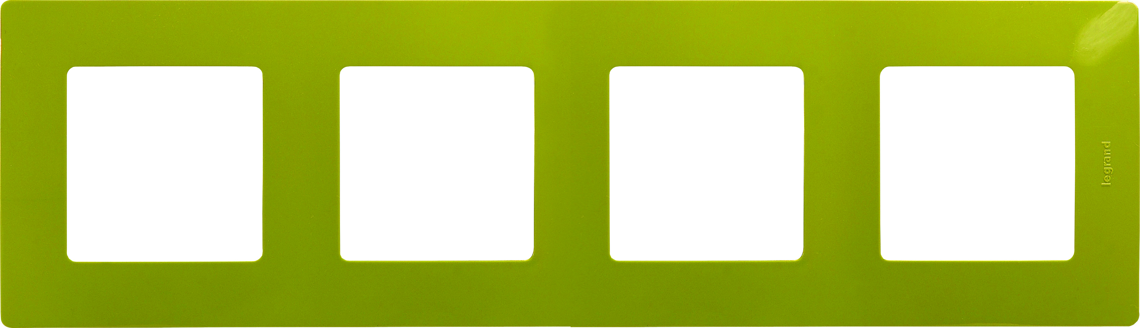 Рамка 4-местная зеленый папоротник ETIKA