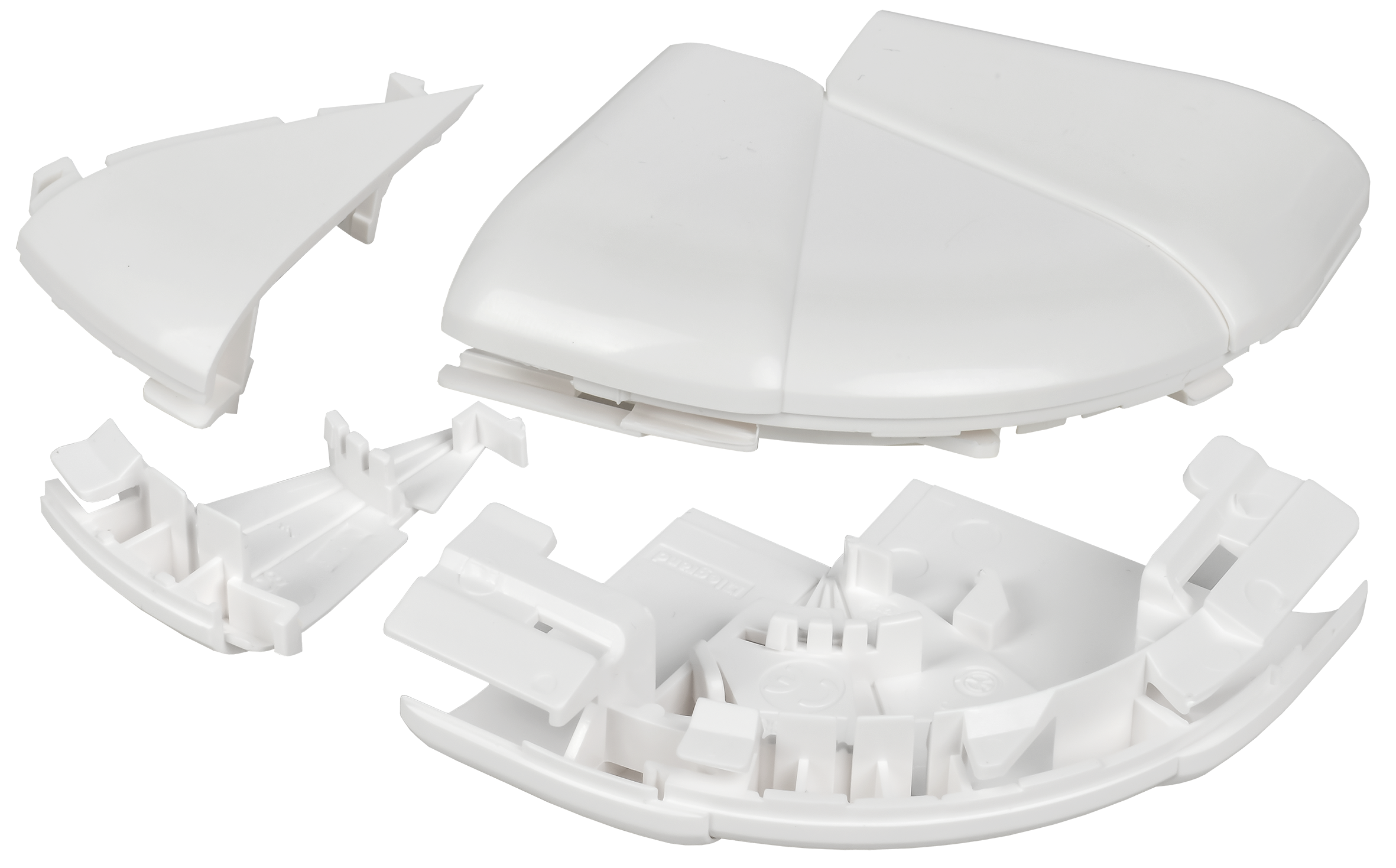 DLP Угол внешний изменяемый для кабель-канала 80х50мм (60-120град) белый