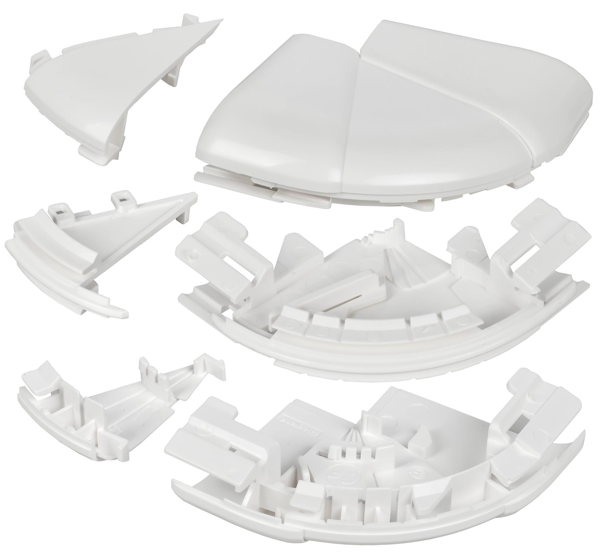 DLP Угол внешний изменяемый для кабель-канала 150х50мм (60-120град) белый