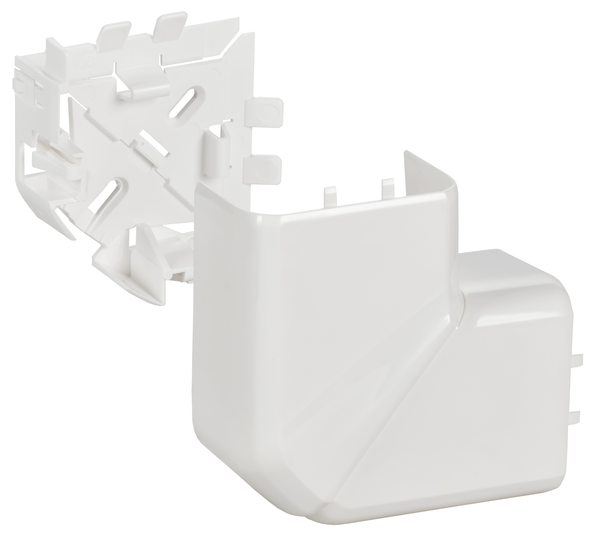 DLP Угол плоский 90град для кабель-каналов 80х35 80х50 белый