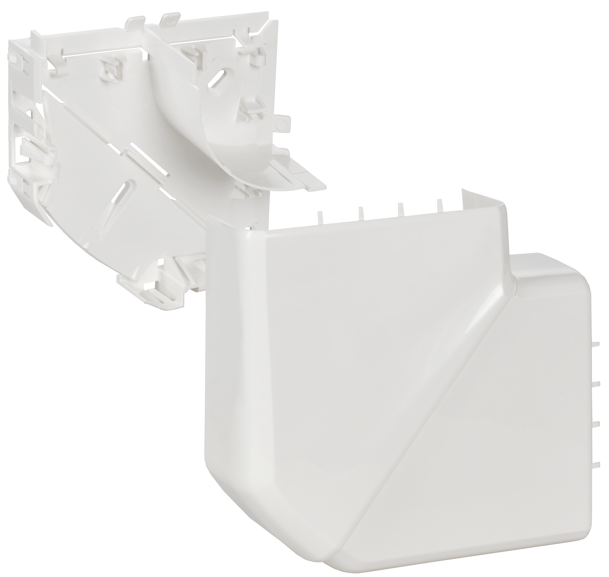 DLP Угол плоский 90град для кабель-канала 150х50мм белый