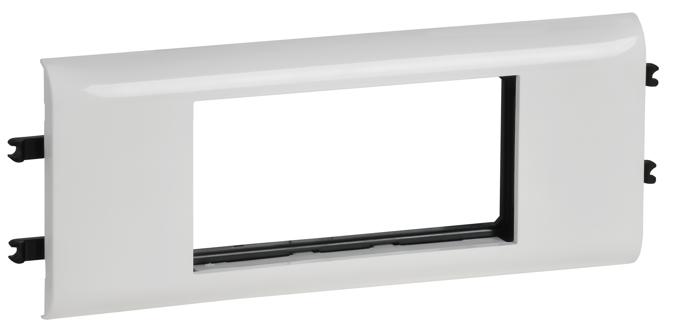 DLP Рамка и суппорт на 4 модуля для кабель-каналов с шириной крышки 65мм белая