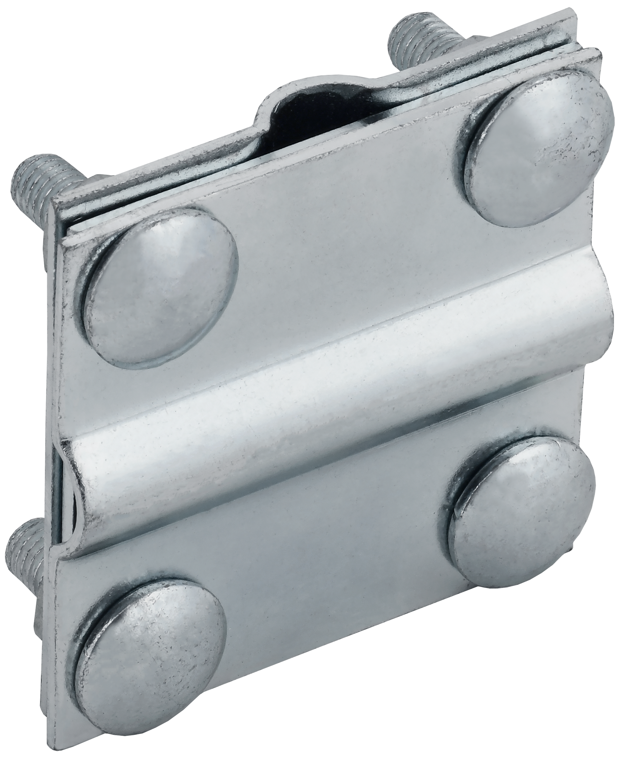 Зажим крестообразный с разделителем полоса/пруток-полоса/пруток 40/12 мм оцинкованная сталь HDZ