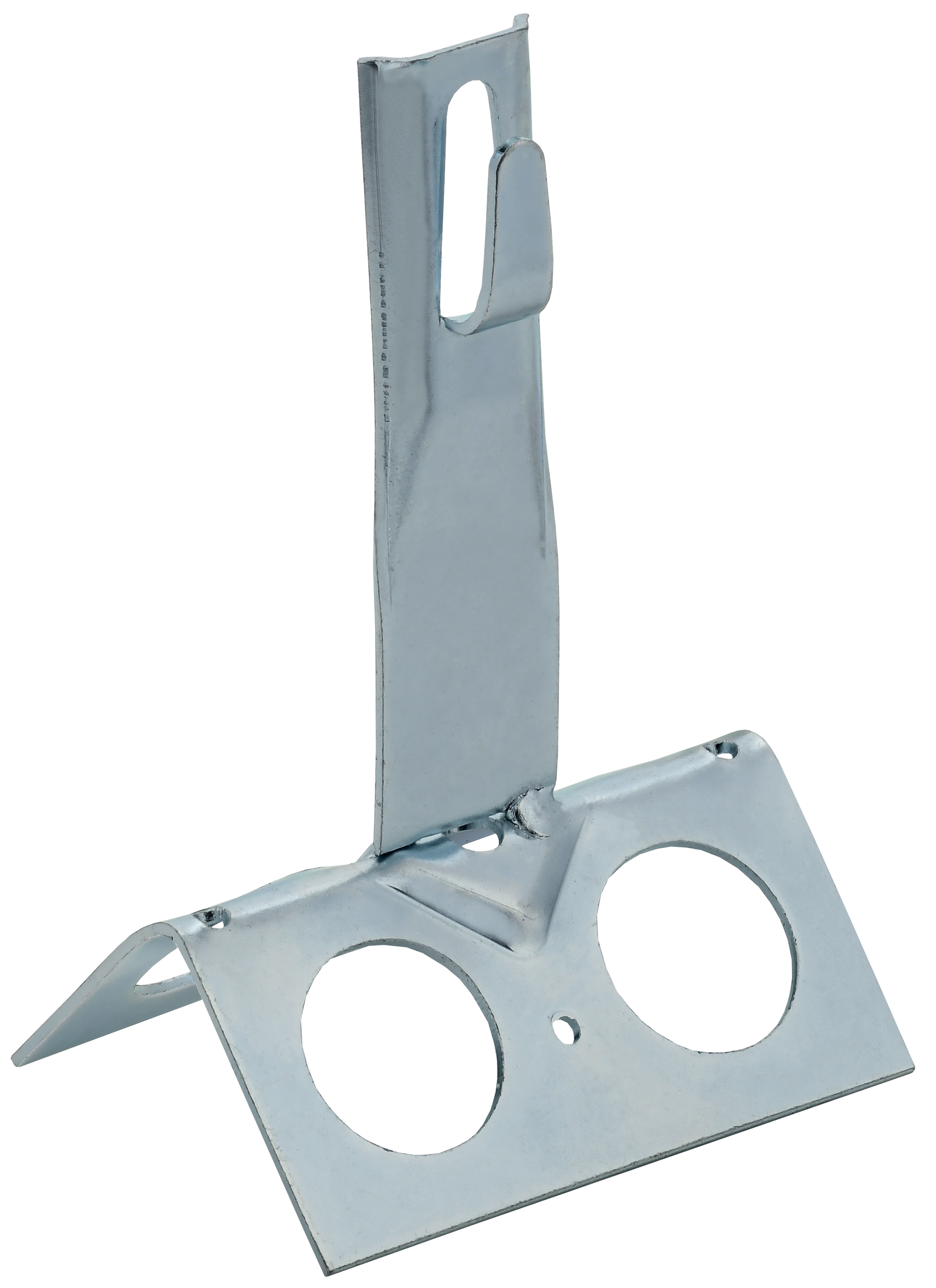 Держатель проводника круглого 6-8 мм для конька широкого h 100 мм оцинкованная сталь HDZ