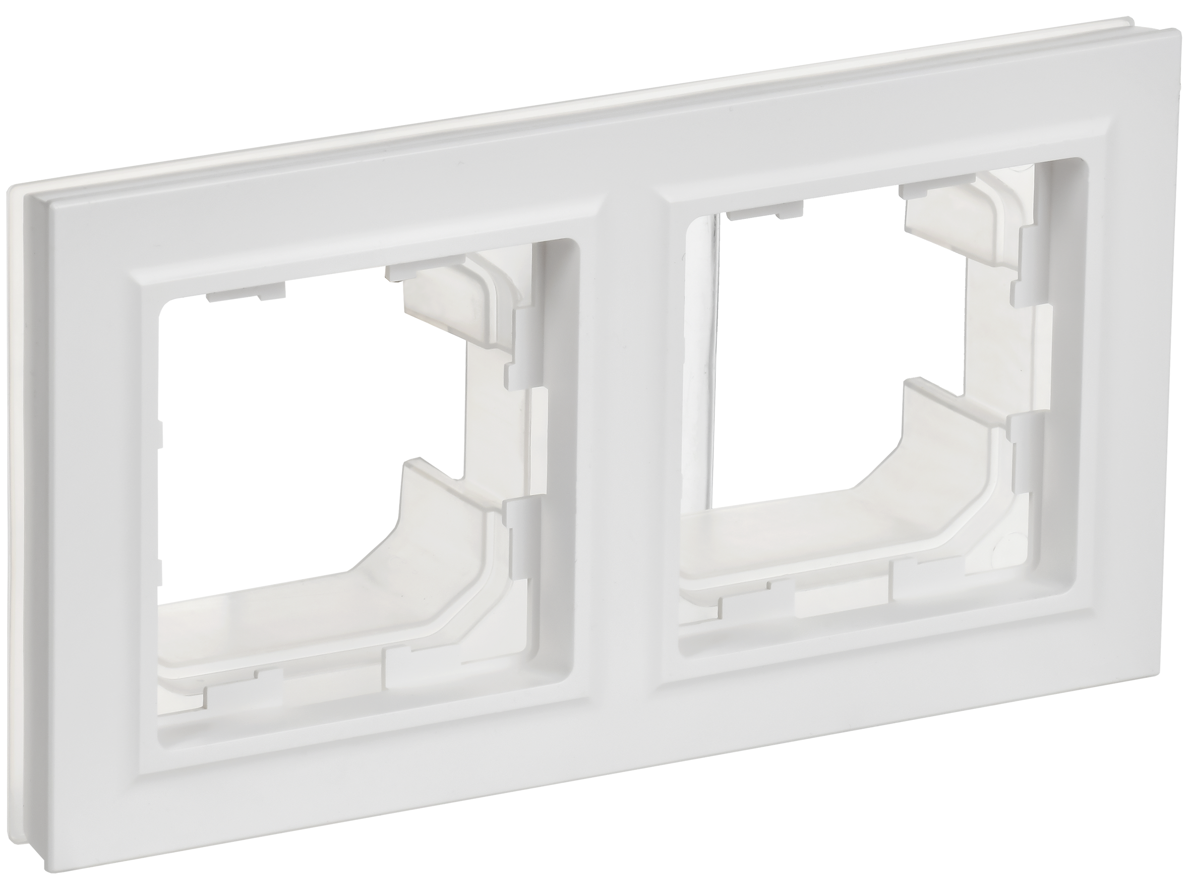 BRITE Рамка 2-местная IP44 РУ-2-БрАБ-44 арктический белый IEK