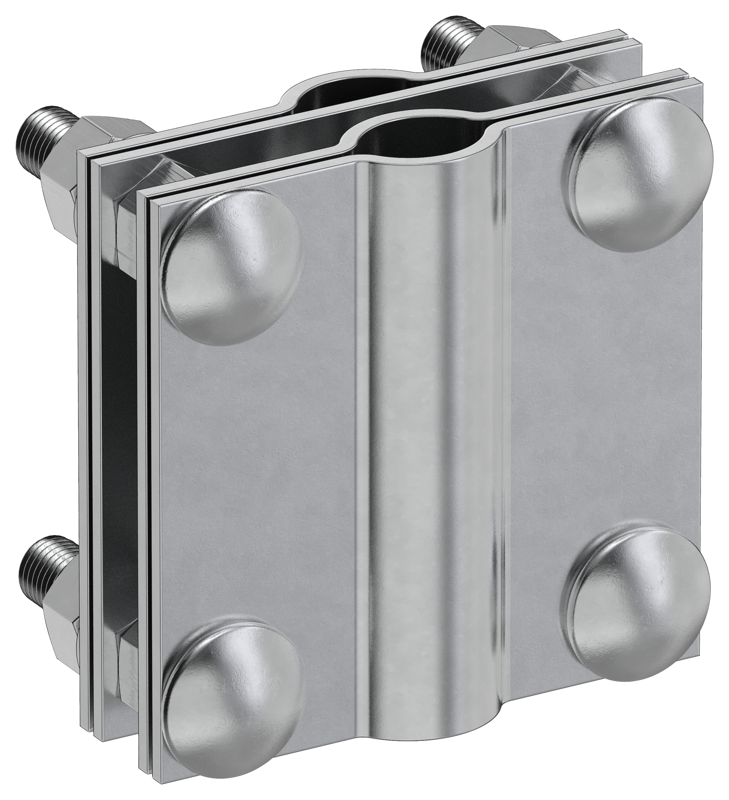 Зажим заземления с разделителем крестообразный стержень-полоса/пруток оцинкованная сталь HDZ