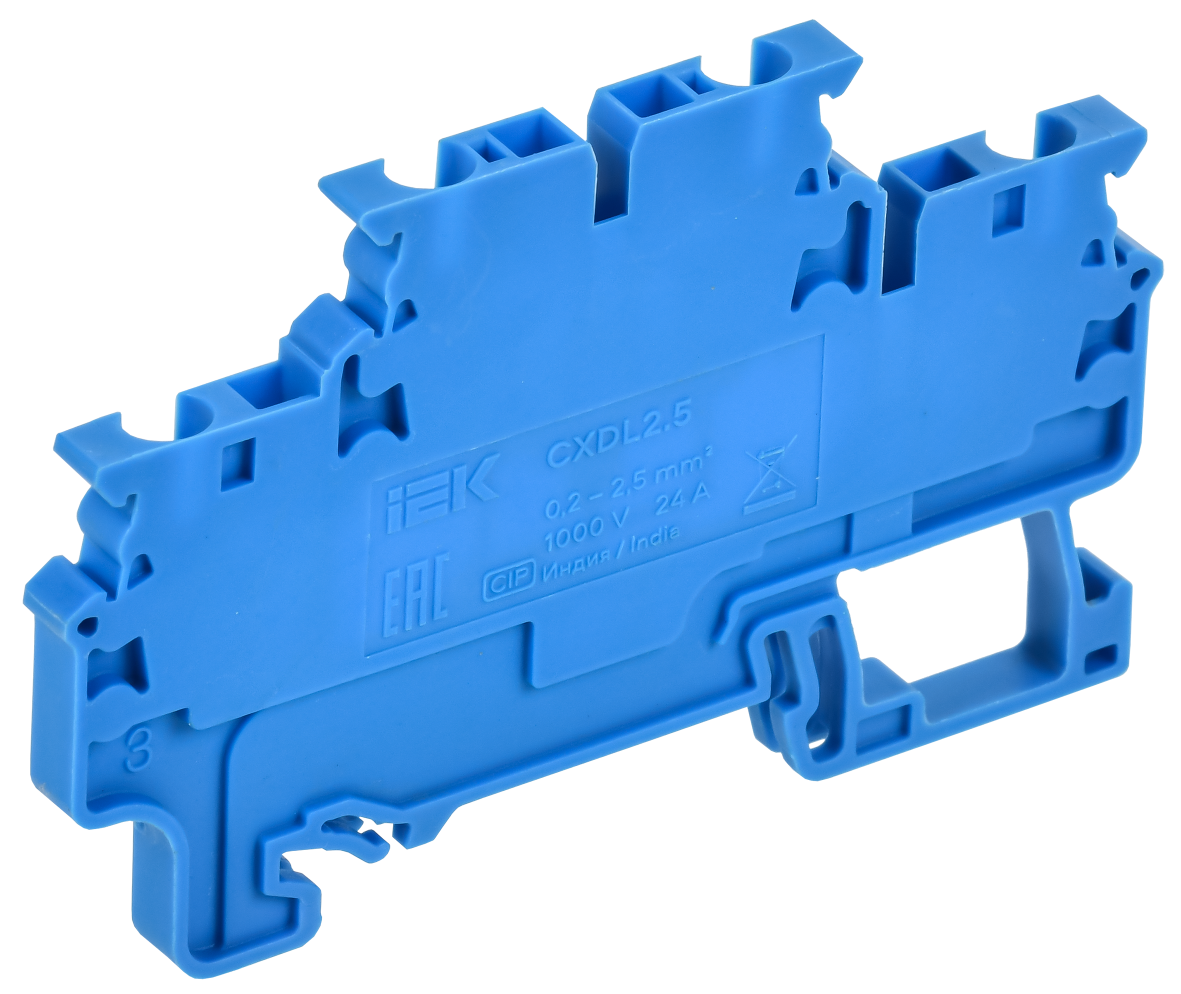 ARMAFIX Клемма пружинная 2 уровня CXDL2.5 BU IEK