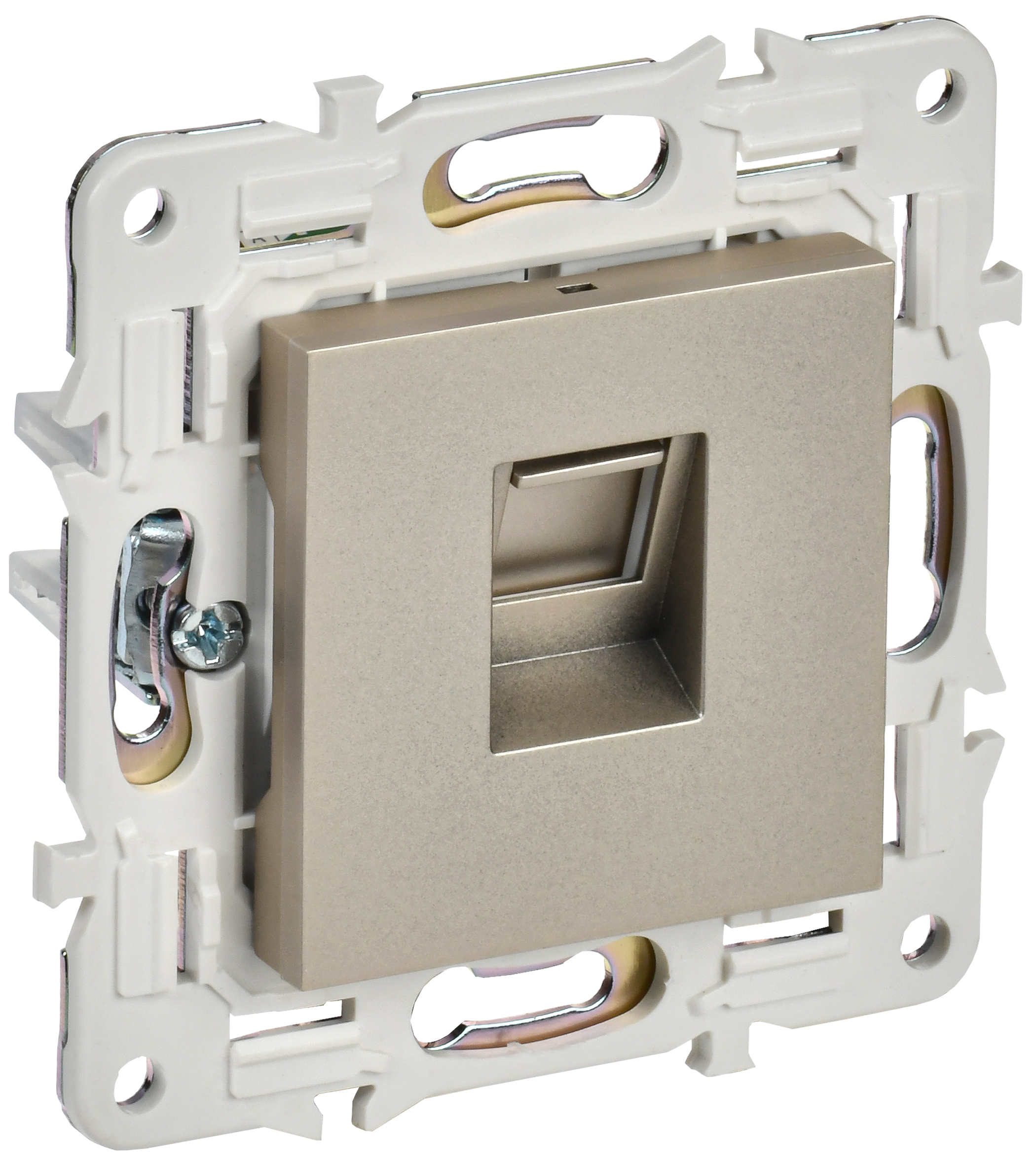 SKANDY Розетка компьютерная RJ45 кат.6 SK-K02Sh шампань IEK