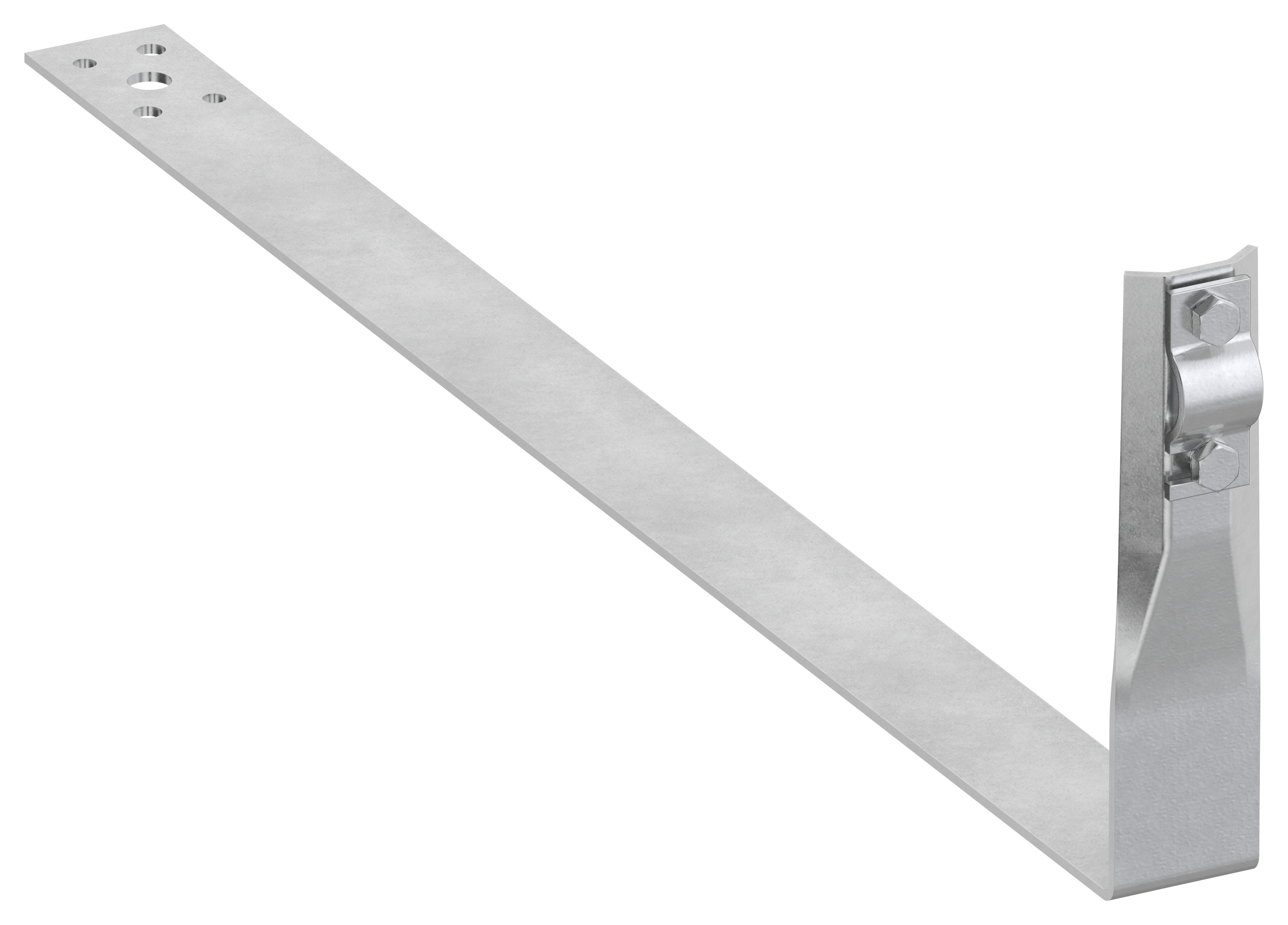 Держатель проводника круглого 6-10 мм черепичная кровля L 430 мм оцинкованная сталь