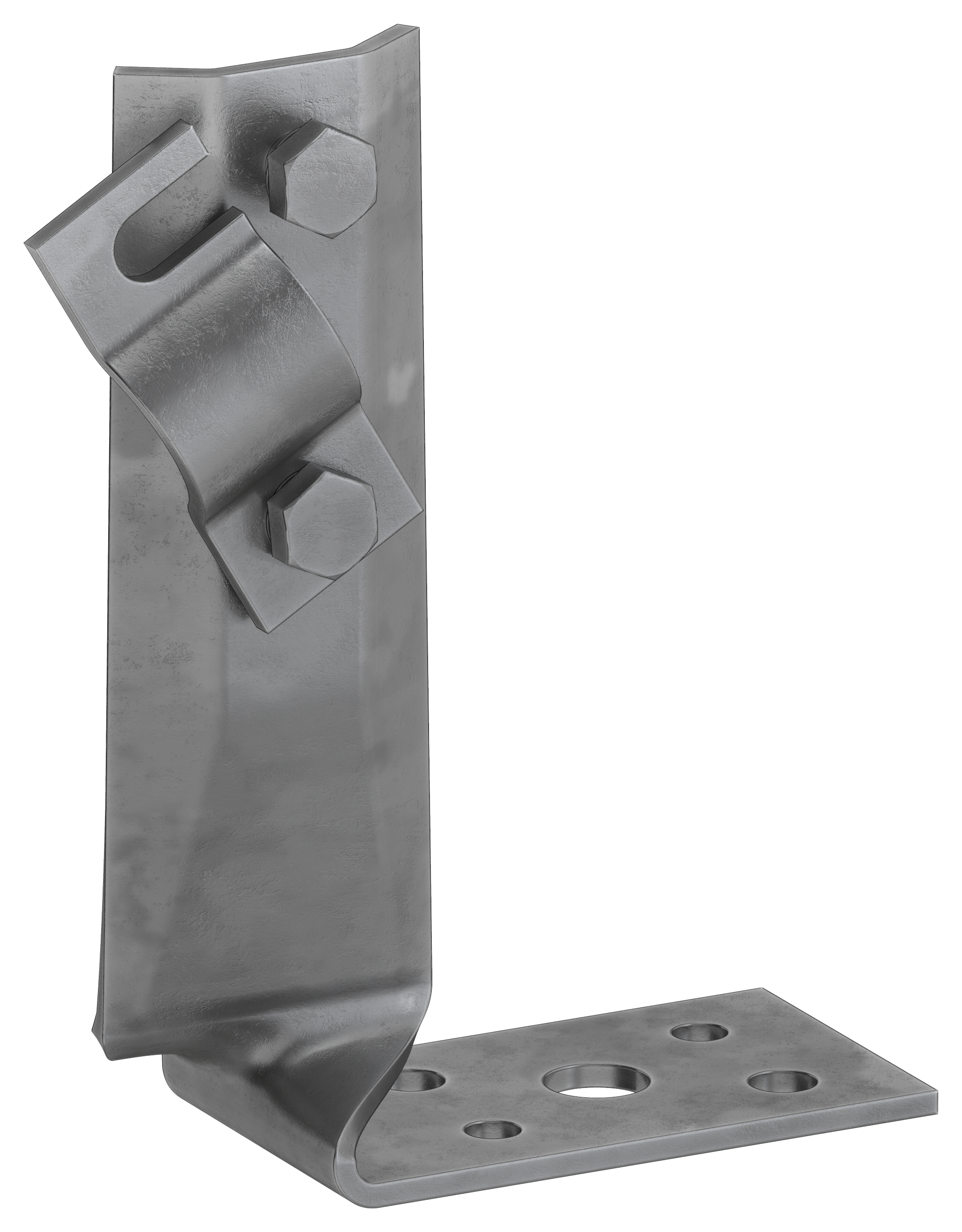 Держатель проводника круглого 6-10 мм винтовой угловой скрытый h 70 мм оцинкованная сталь TD