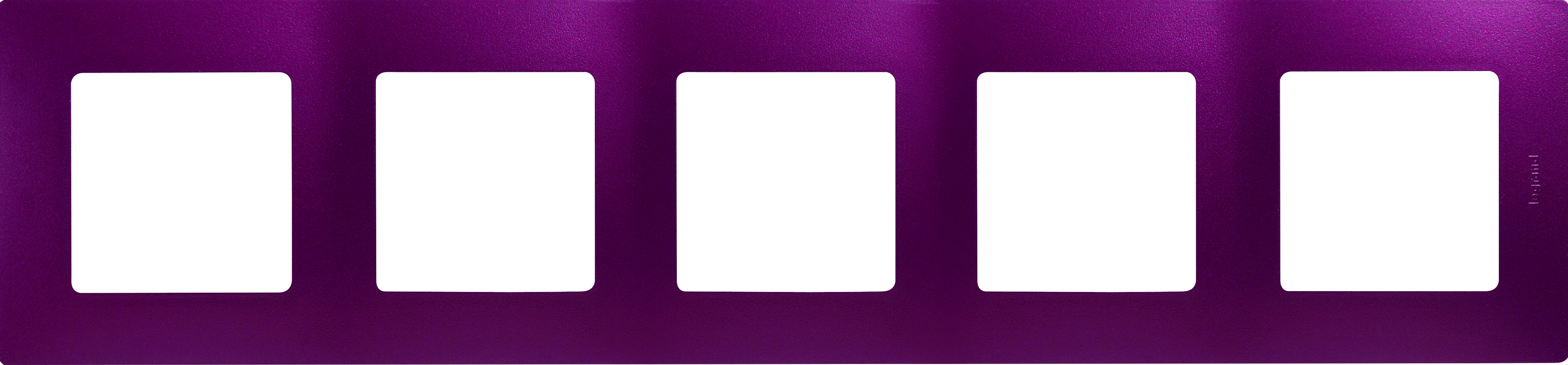 Рамка 5-местная сливовый ETIKA