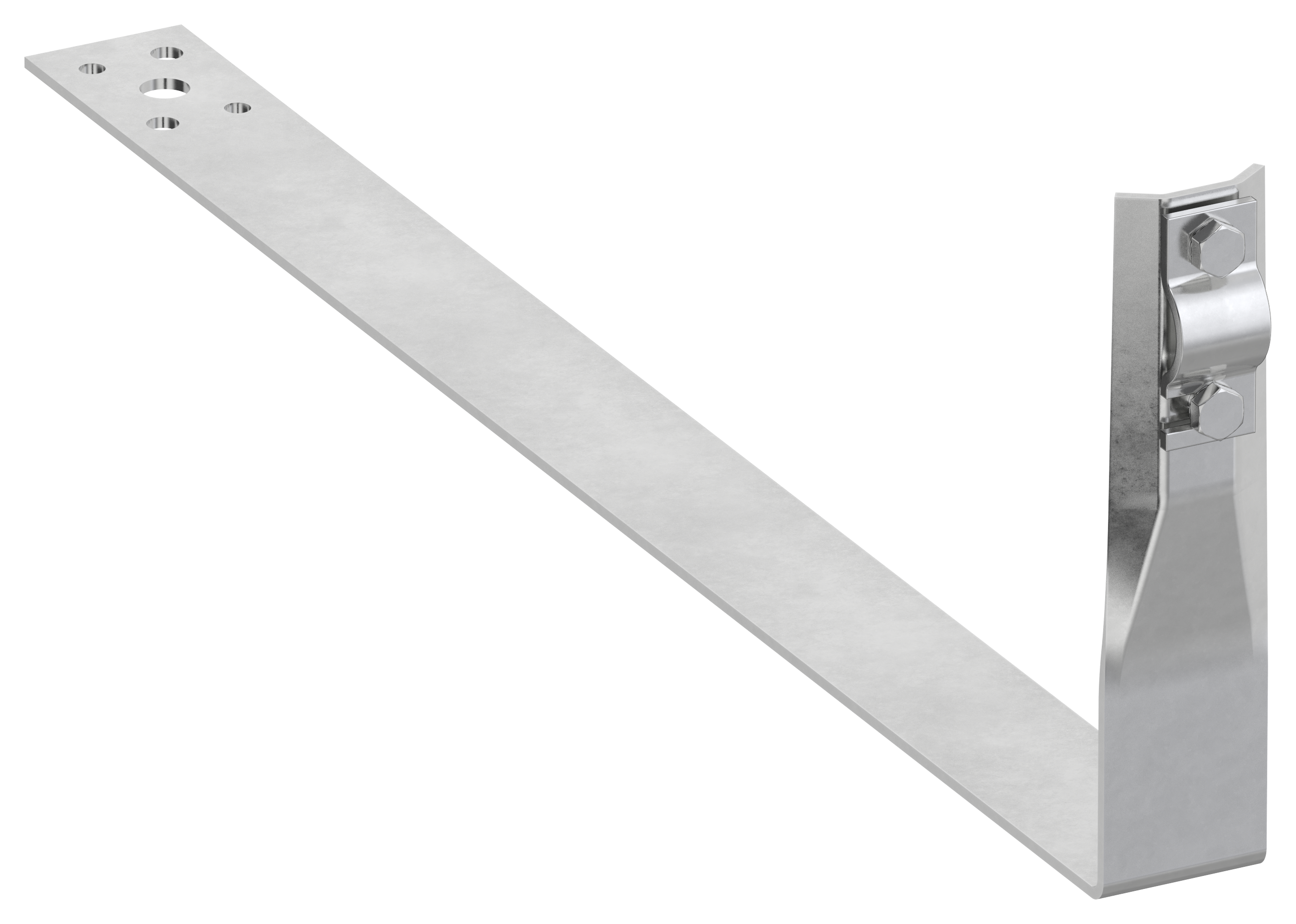 Держатель проводника круглого 6-10 мм черепичная кровля L 380 мм нержавеющая сталь