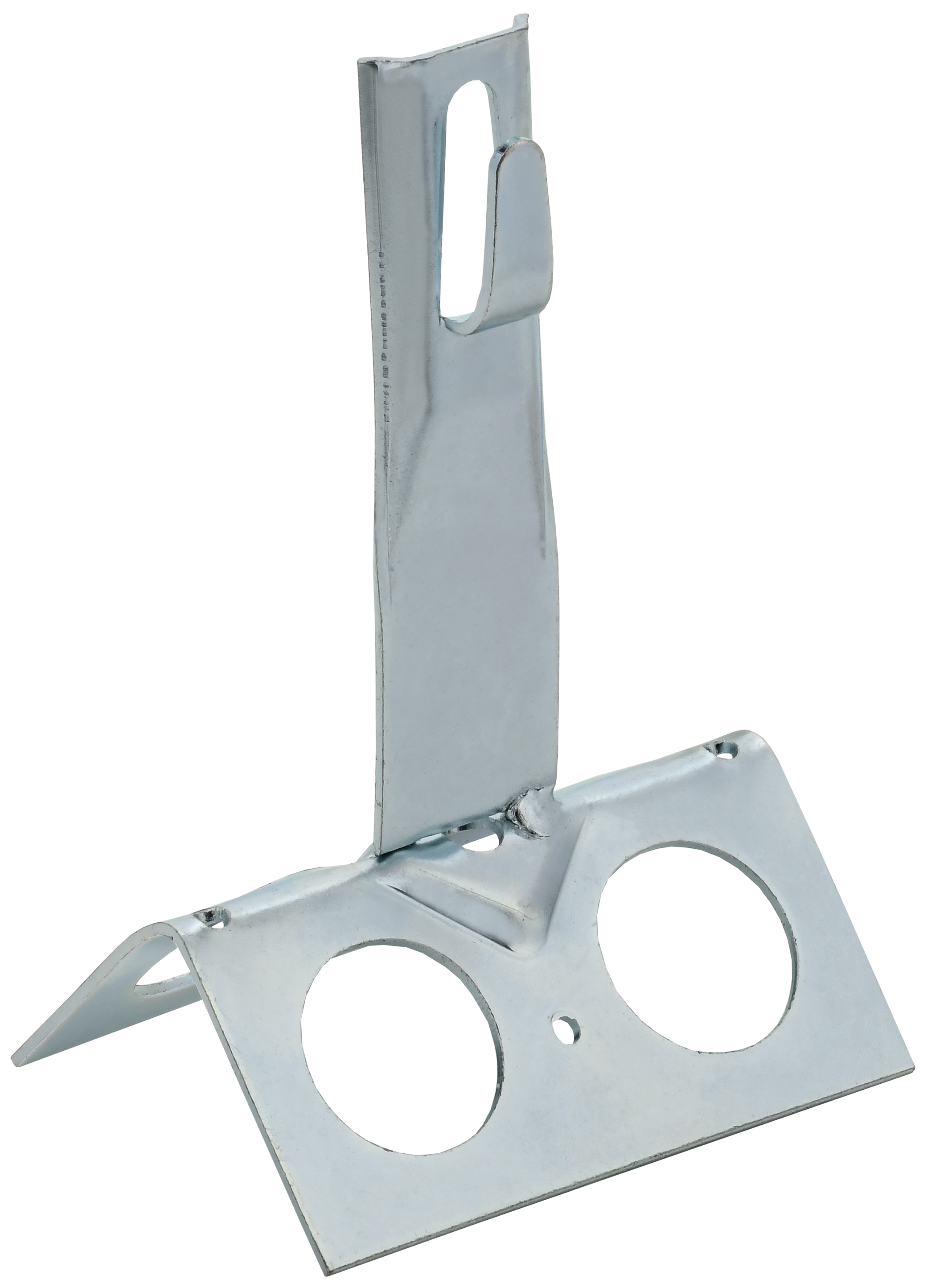 Держатель проводника круглого 6-8 мм для конька широкого h 80 мм оцинкованная сталь