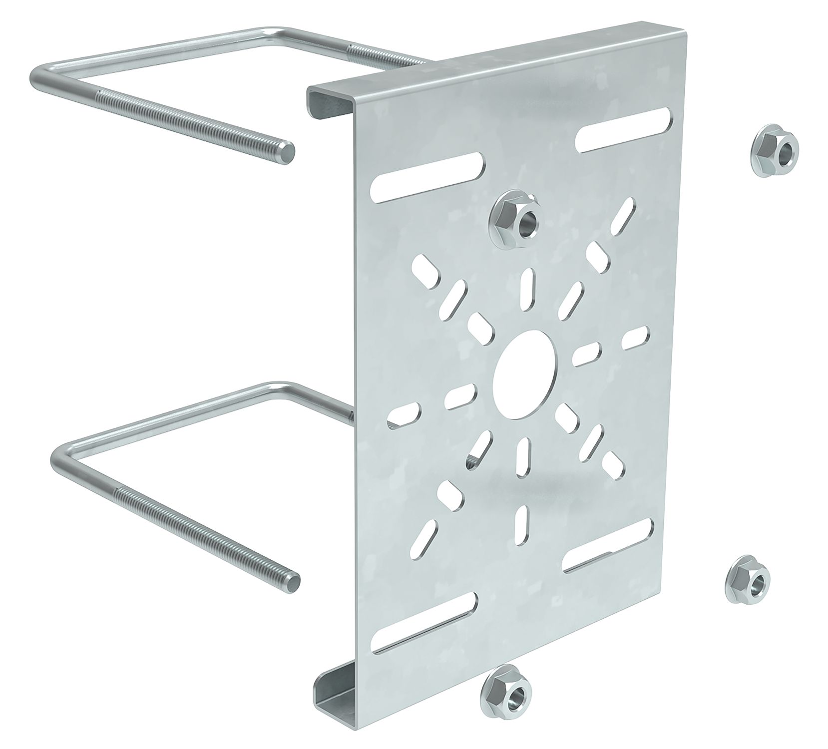 Панель монтажная перфорированная к опорам ограждающим 40-62 мм