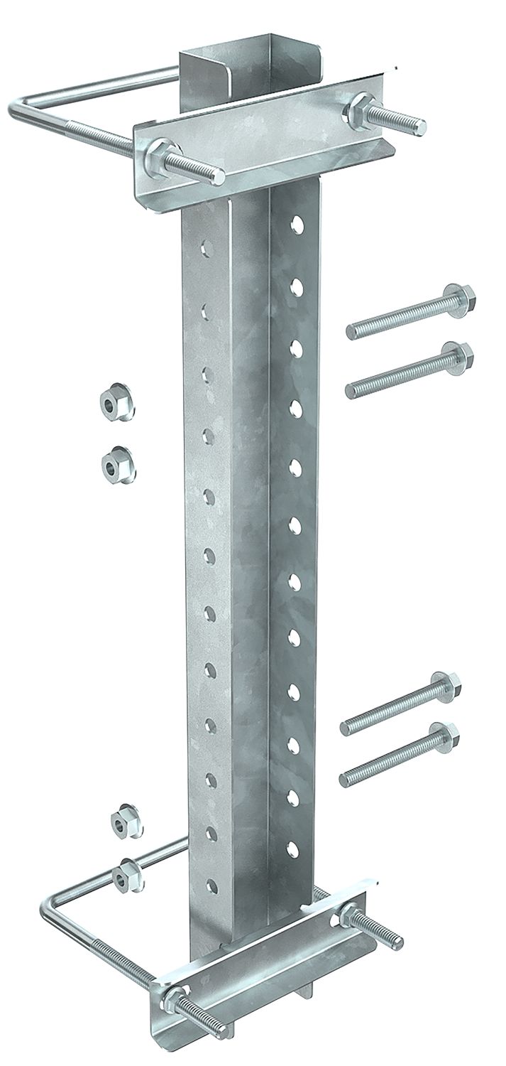 Крепление к опорам ограждающим 40-62 мм для 2-консолей HDZ