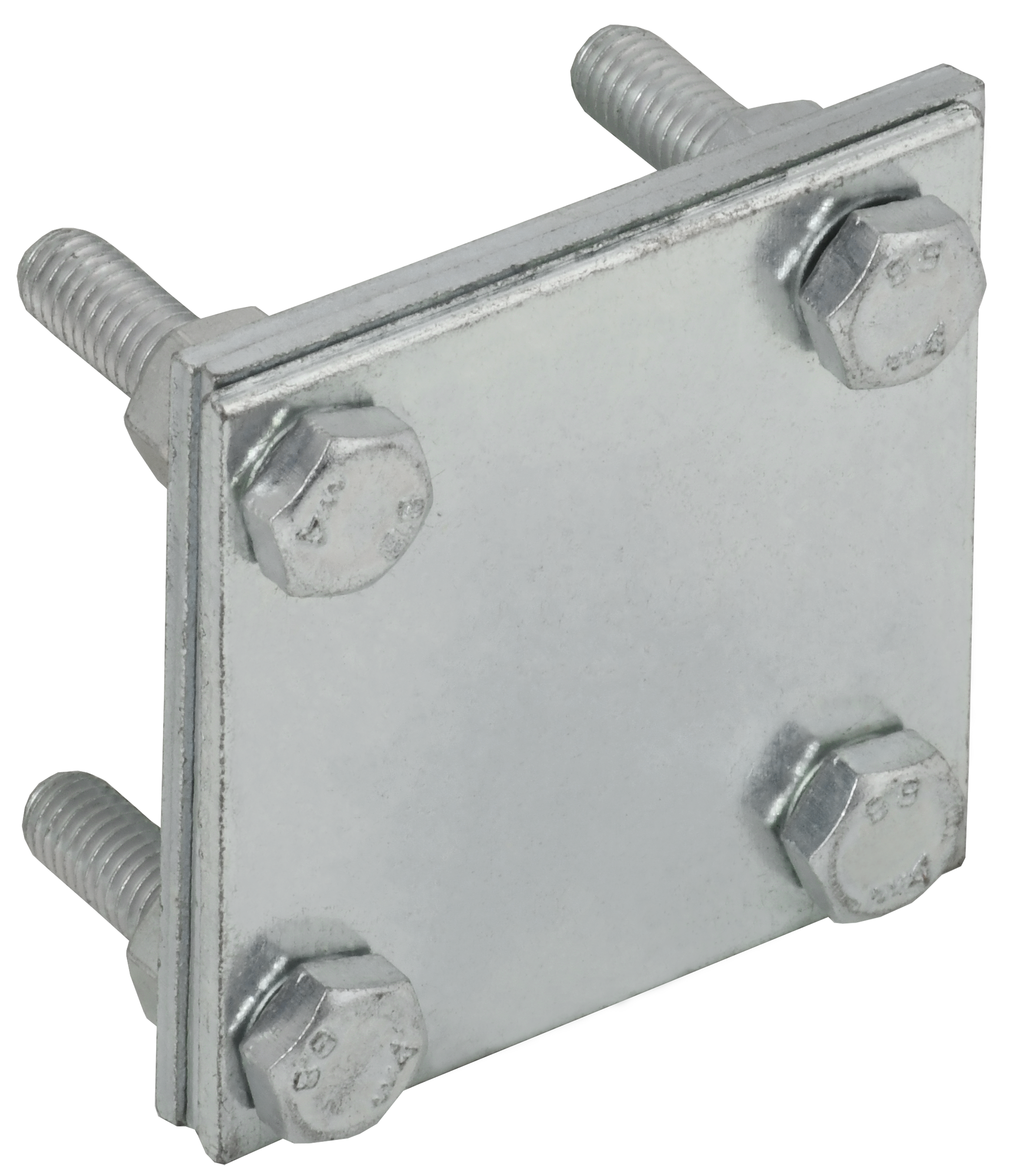Зажим крестообразный с разделителем полоса-полоса 30 мм оцинкованная сталь