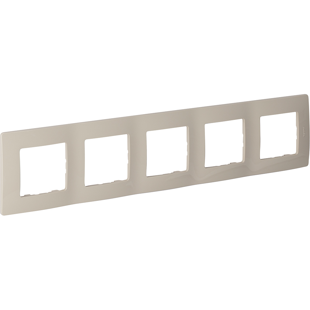 Рамка 5-местная слоновая кость ETIKA