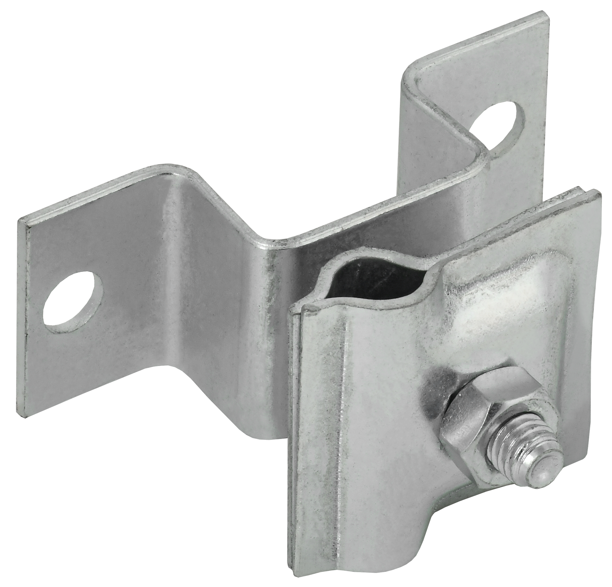 Держатель-зажим соединительный проводника круглого 6-10 мм опорный L 30-40 мм оцинкованная сталь