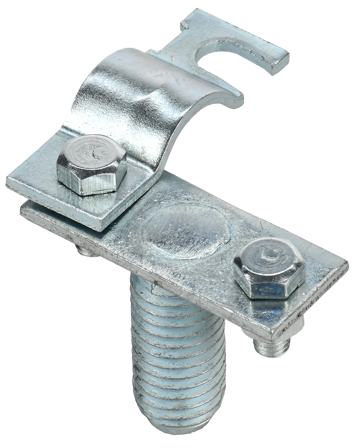 Держатель проводника круглый 8-10 мм на изоляционную штангу оцинкованная сталь