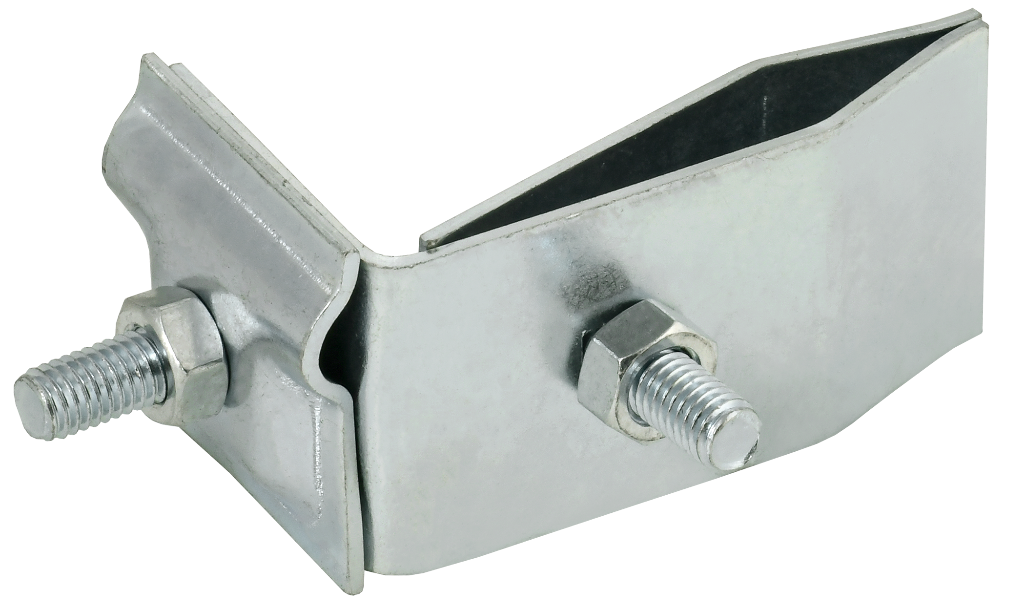 Держатель проводника круглого 6-10 мм для фальца угловой h 70 мм нержавеющая сталь