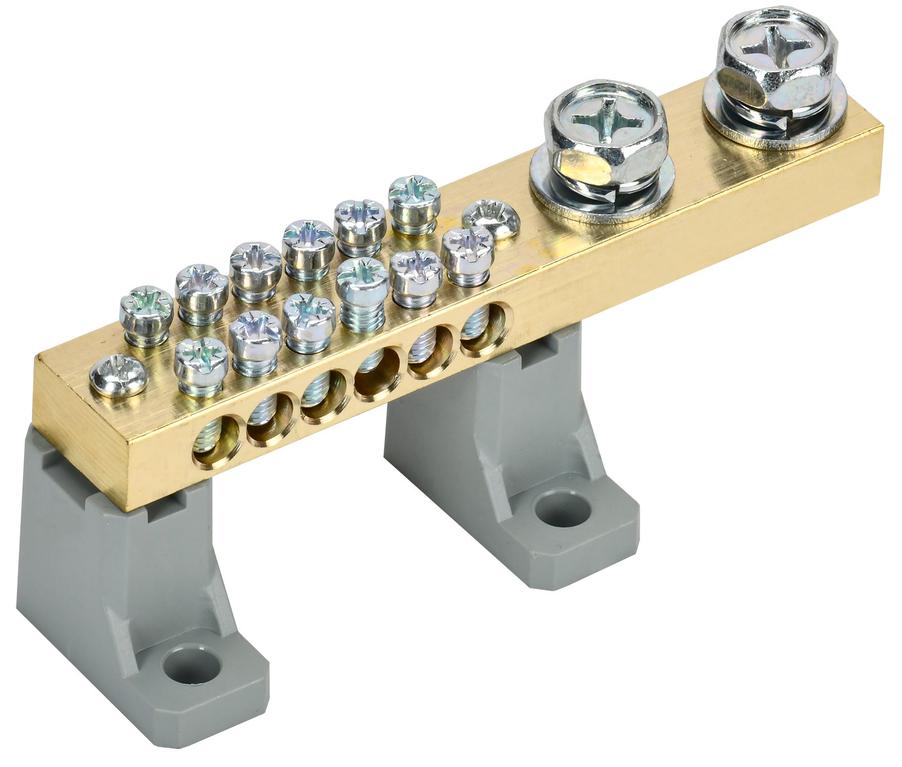 Шина N ноль'' на двух угловых изоляторах 200А     ШНИ-1 0х18-12-L2-С ''