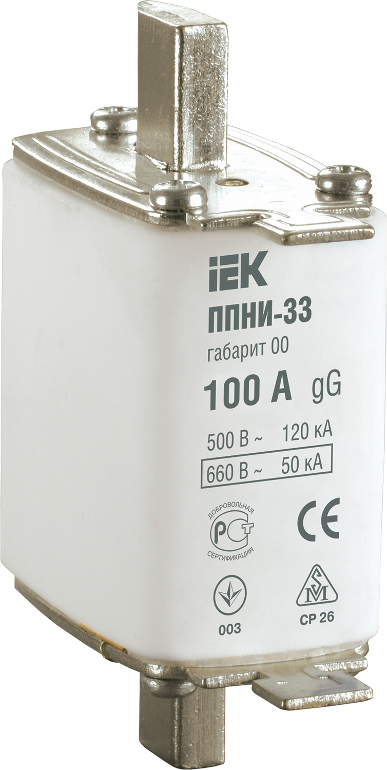 Вставка плавкая предохранителя ППНИ-33, габарит 00, 100А