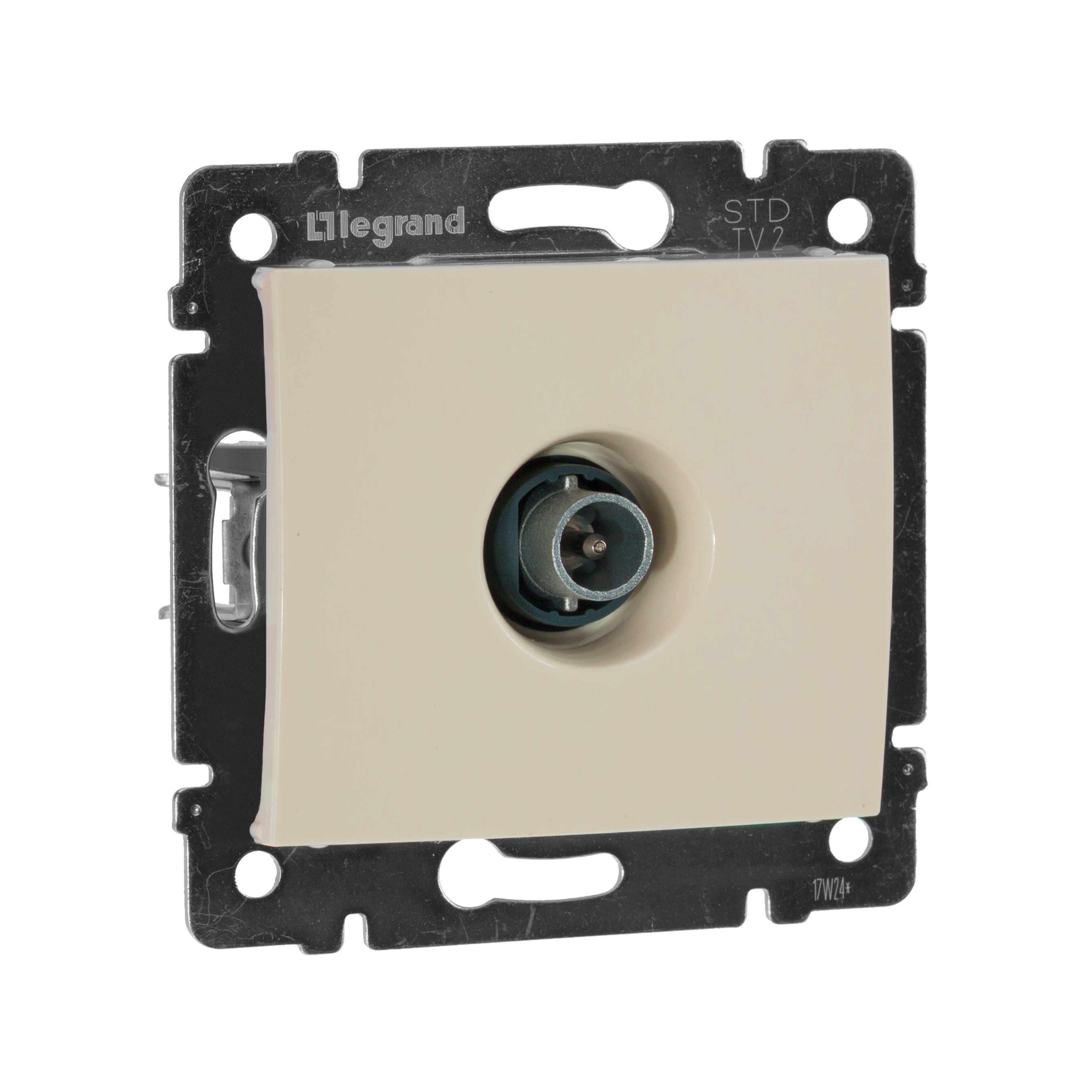 Розетка TV оконечная слоновая кость VALENA