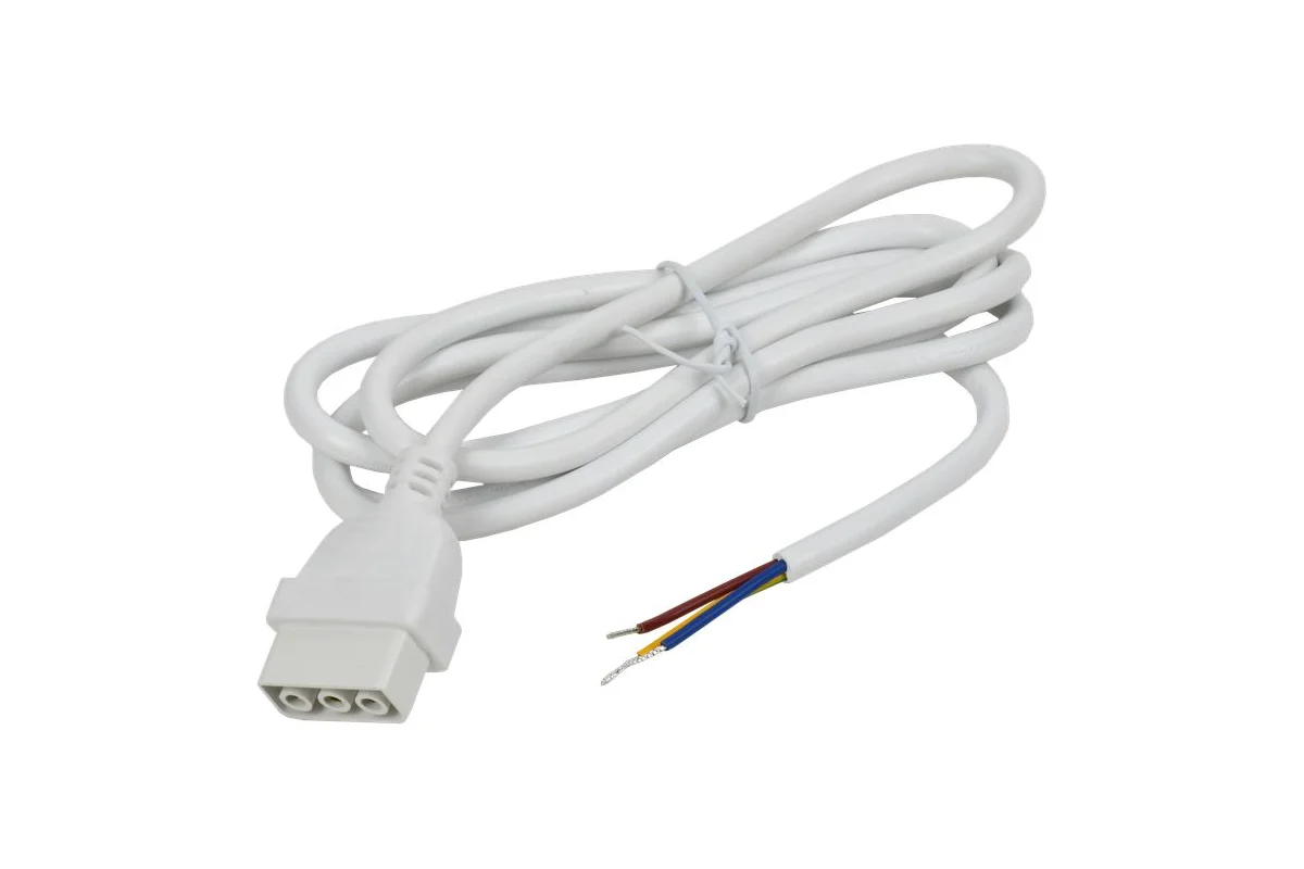 Кабель питания PRO 1,5м белый для PRO светильника светодиодного линейного 1020 и 1022