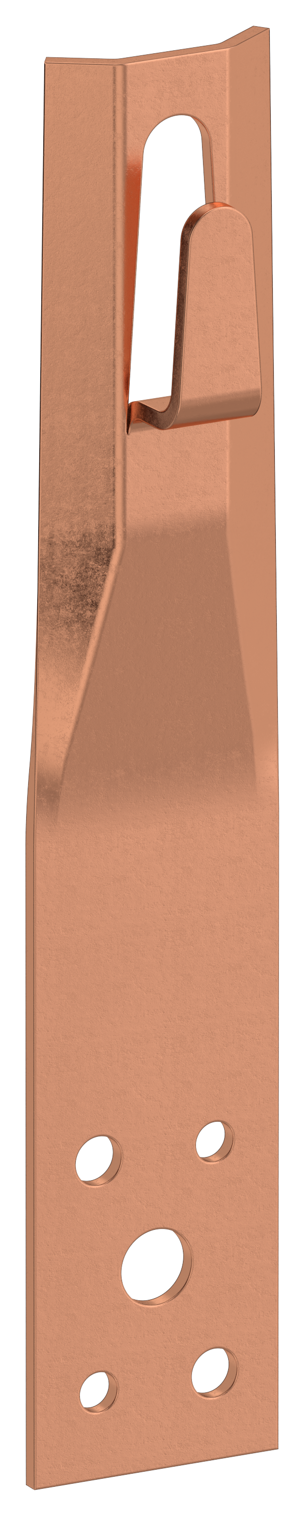 Держатель проводника круглого 6-8 мм прямой h 80 мм медь