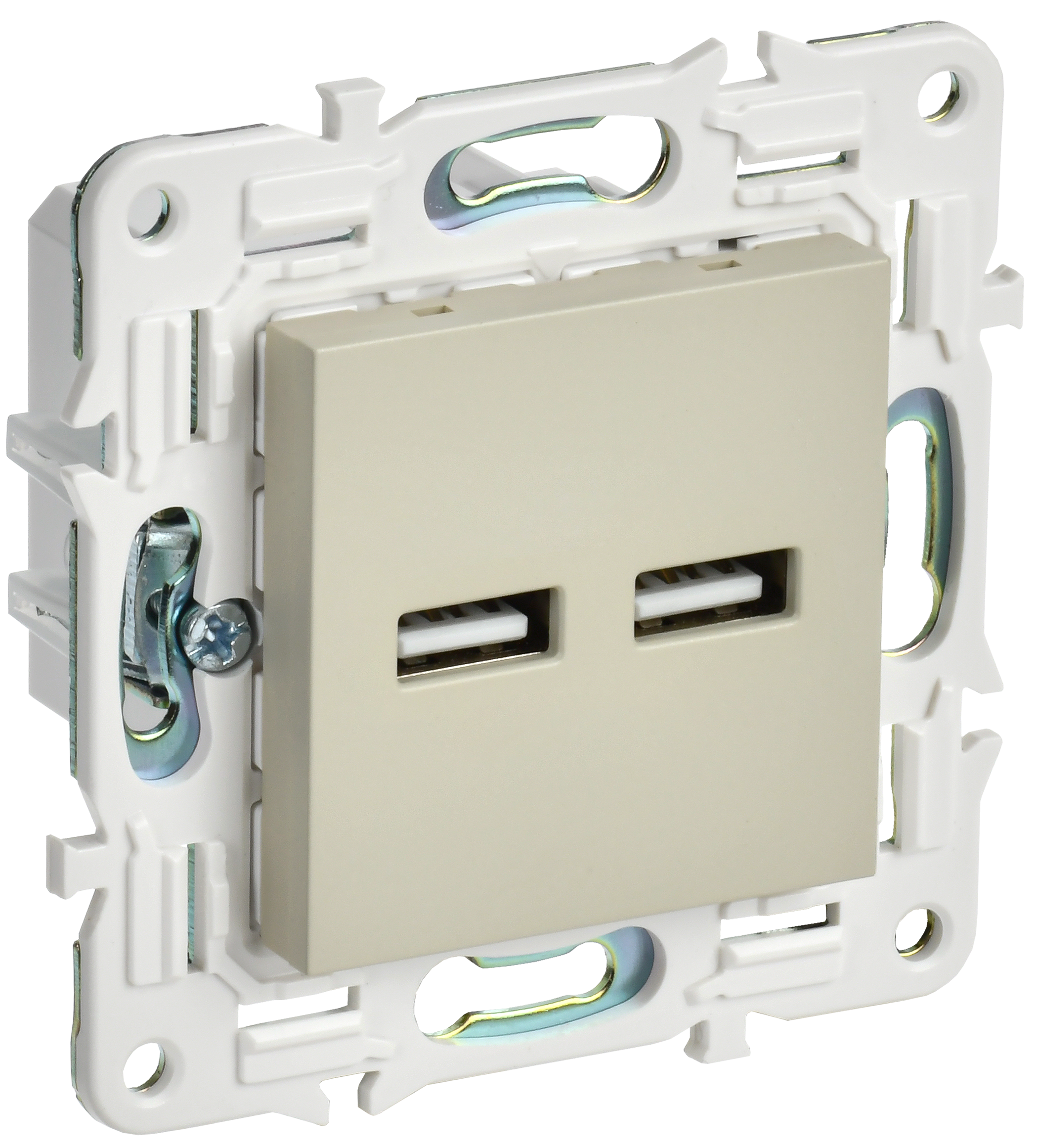 SKANDY Розетка USB A+A 3,1А SK-R15B бежевый IEK