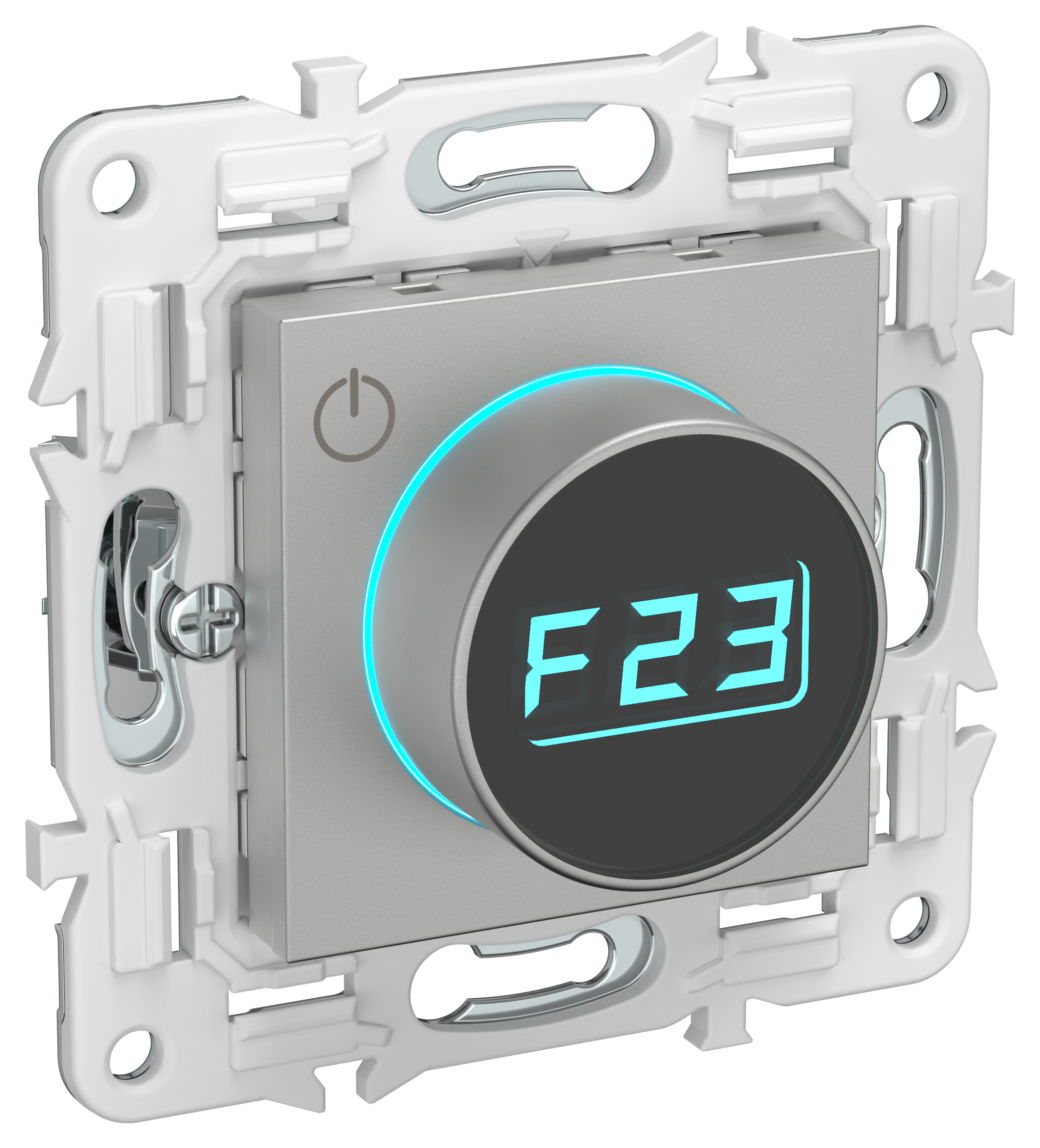 SKANDY Термостат электронный с индикацией SK-T01S серебряный IEK