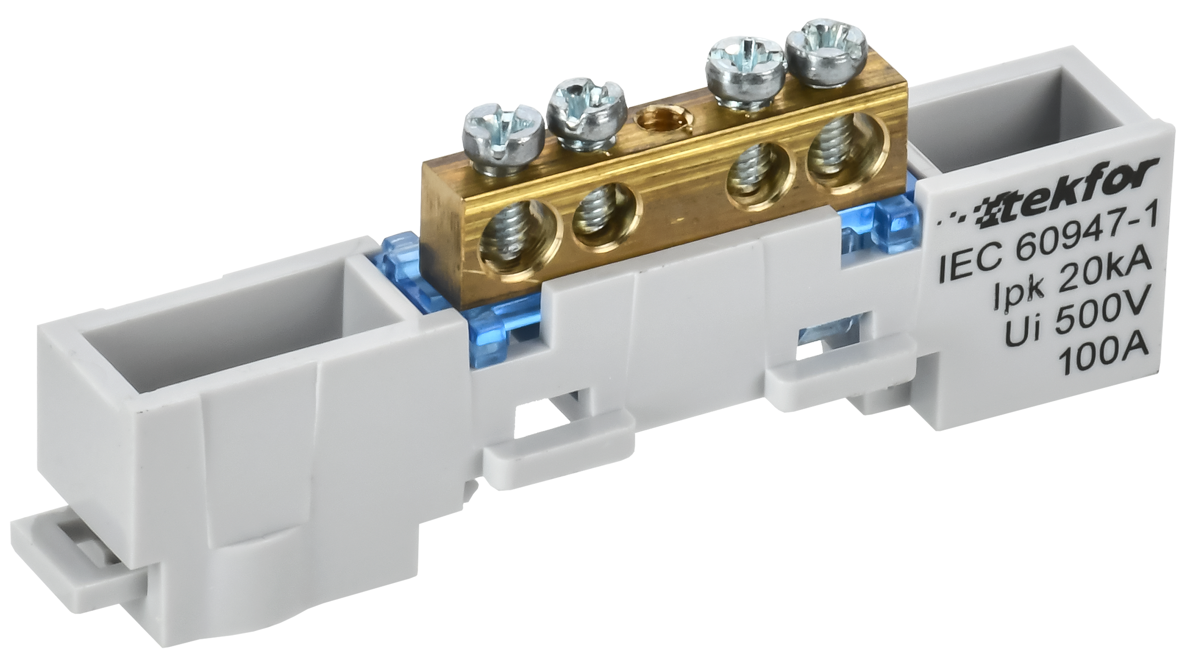 TEKFOR Шина N ноль неизолированная на универсальном держателе 6х9-4-С IEK