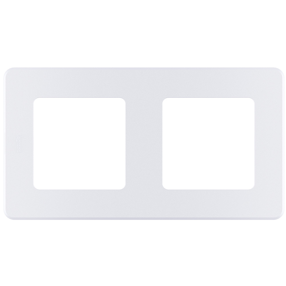 Рамка 2-местная жемчуг INSPIRIA