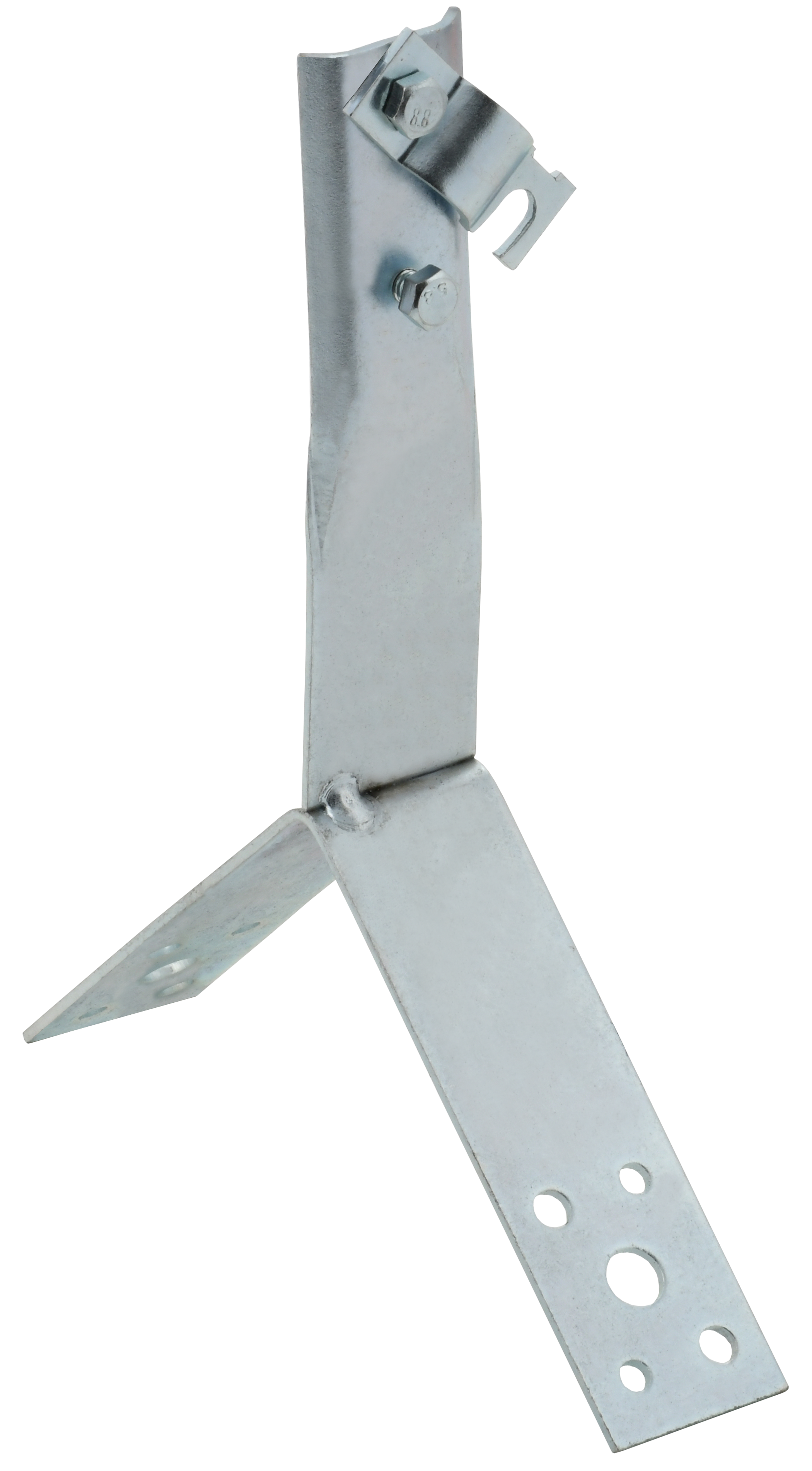 Держатель проводника круглого 6-10 мм винтовой для конька h 80 мм оцинкованная сталь