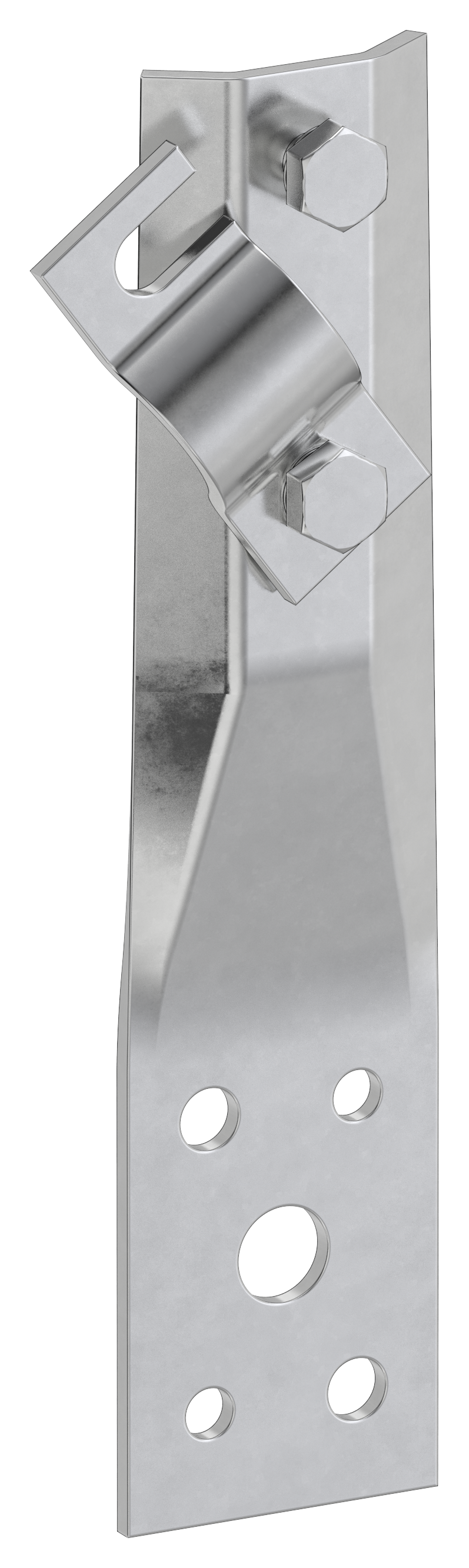 Держатель проводника круглого 6-10 мм винтовой прямой h 60 мм нержавеющая сталь