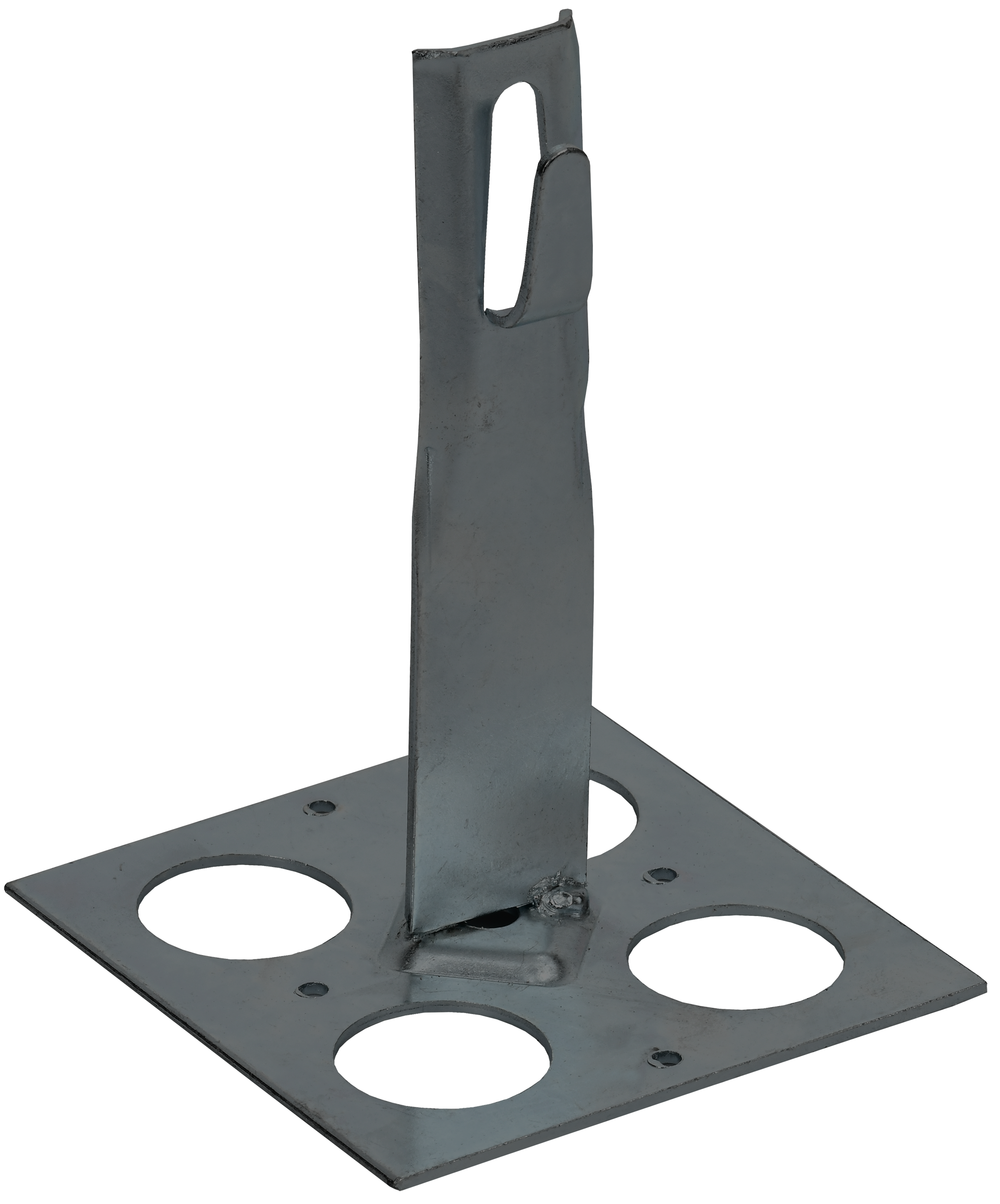 Держатель проводника круглого 6-8 мм для плоской кровли h 150 мм оцинкованная сталь TD